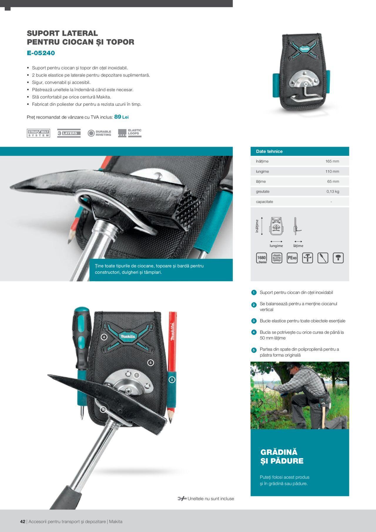 makita - Makita catalog - Accesorii pentru transport si depozitare de luni 06.09.2021 - page: 42