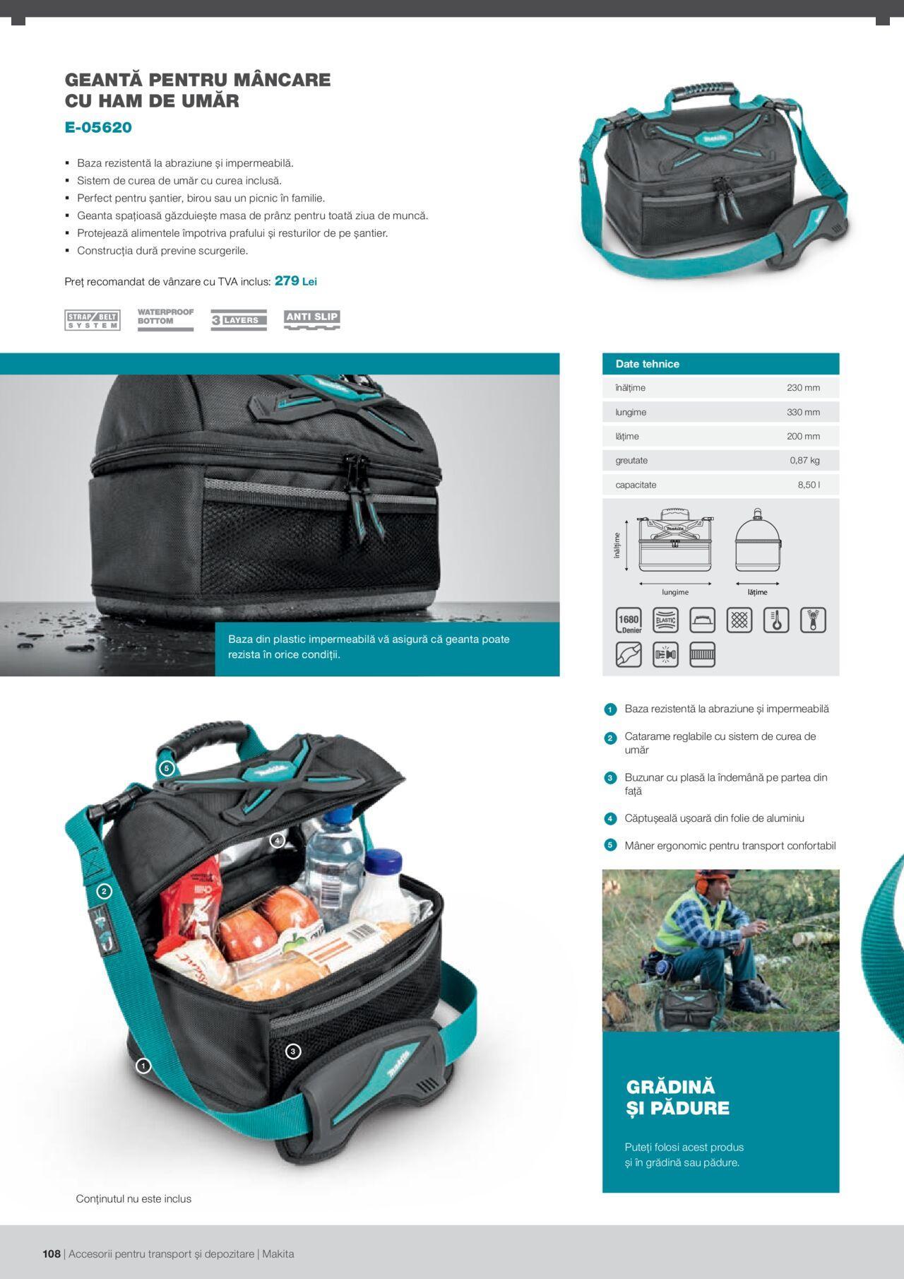 makita - Makita catalog - Accesorii pentru transport si depozitare de luni 06.09.2021 - page: 108