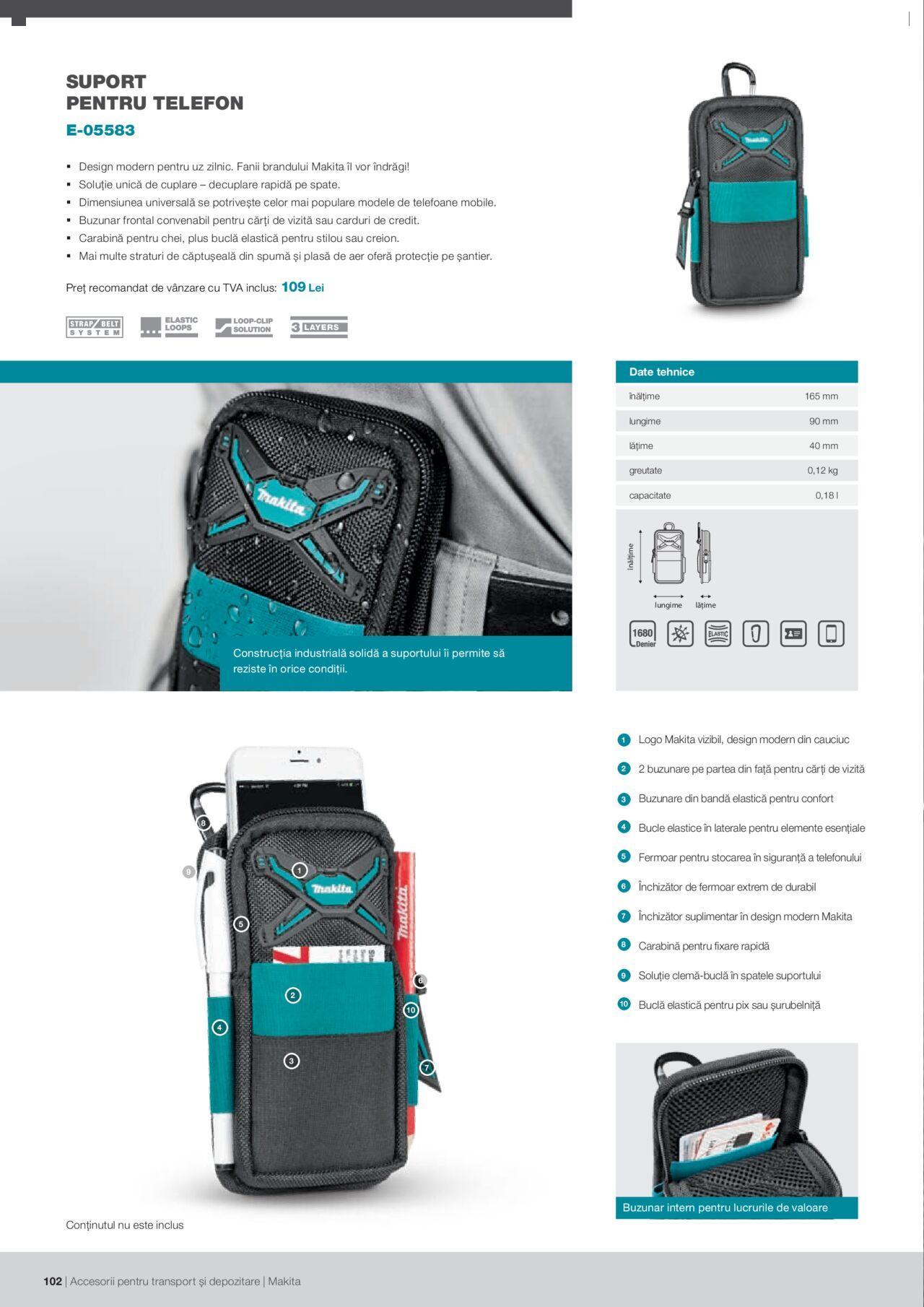 makita - Makita catalog - Accesorii pentru transport si depozitare de luni 06.09.2021 - page: 102