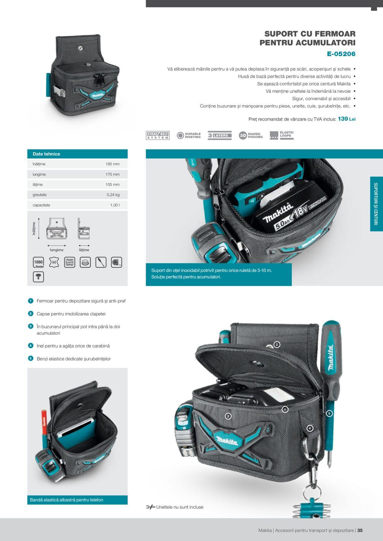 makita - Makita catalog - Accesorii pentru transport si depozitare de luni 06.09.2021 - page: 35