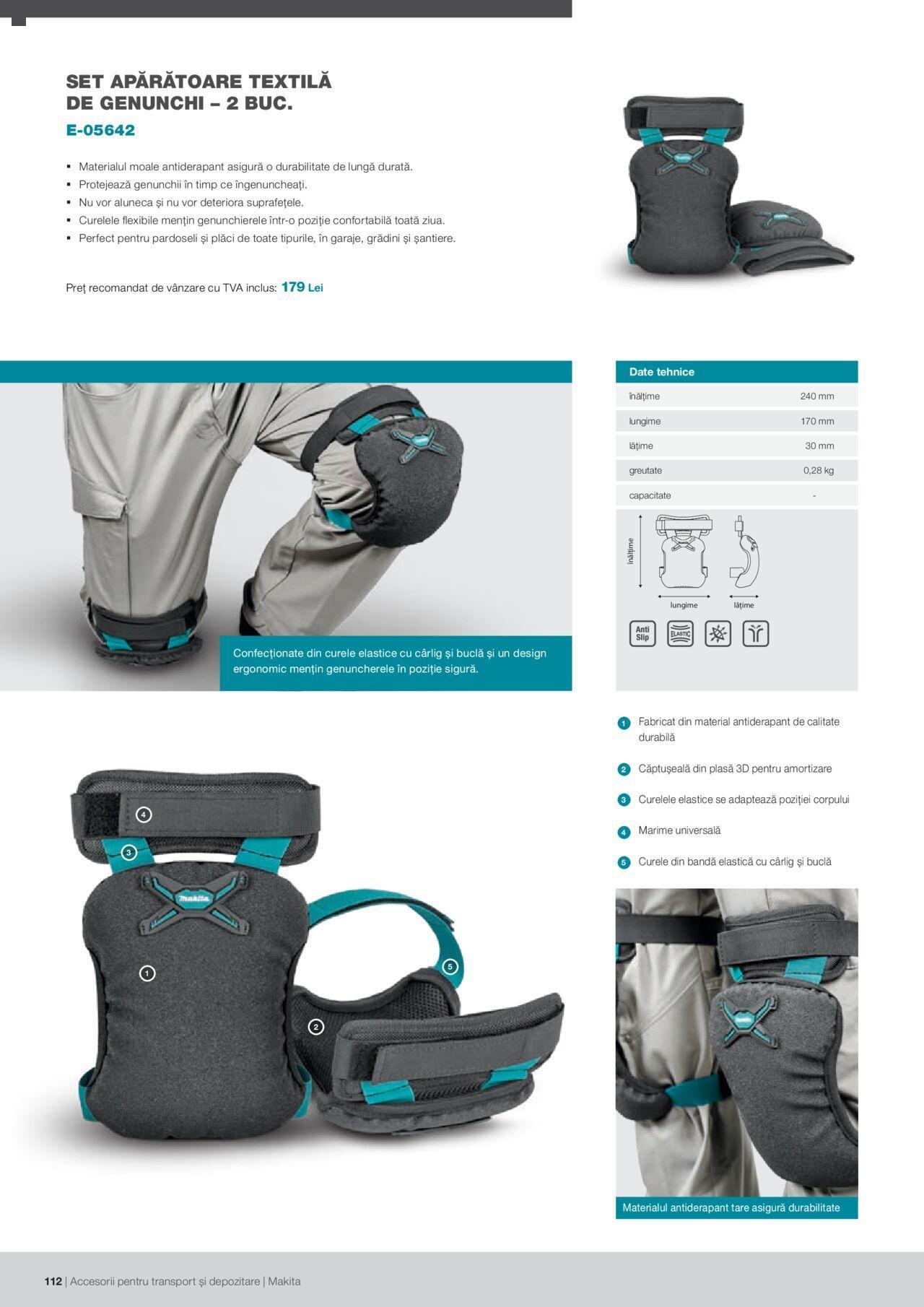 makita - Makita catalog - Accesorii pentru transport si depozitare de luni 06.09.2021 - page: 112