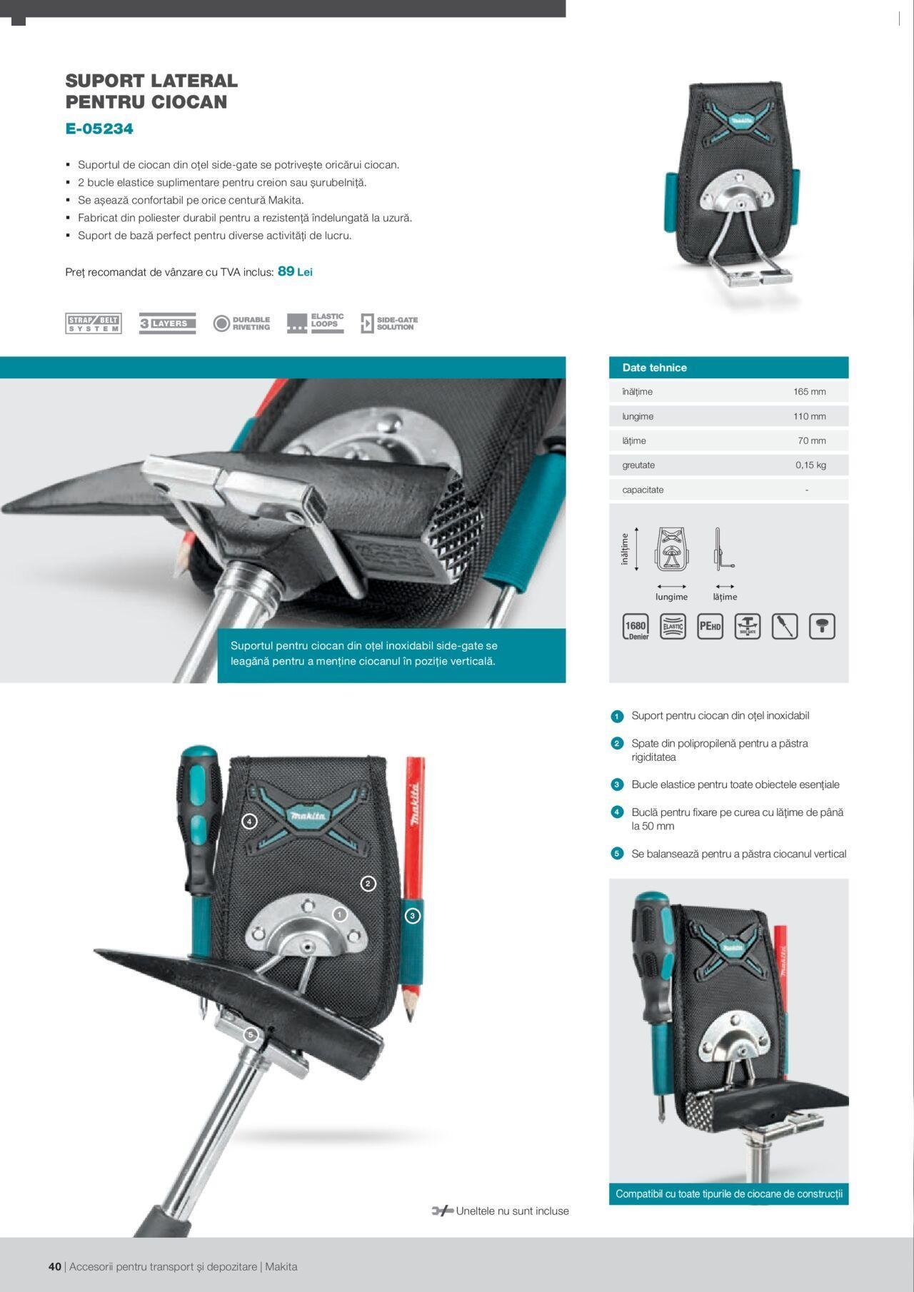 makita - Makita catalog - Accesorii pentru transport si depozitare de luni 06.09.2021 - page: 40