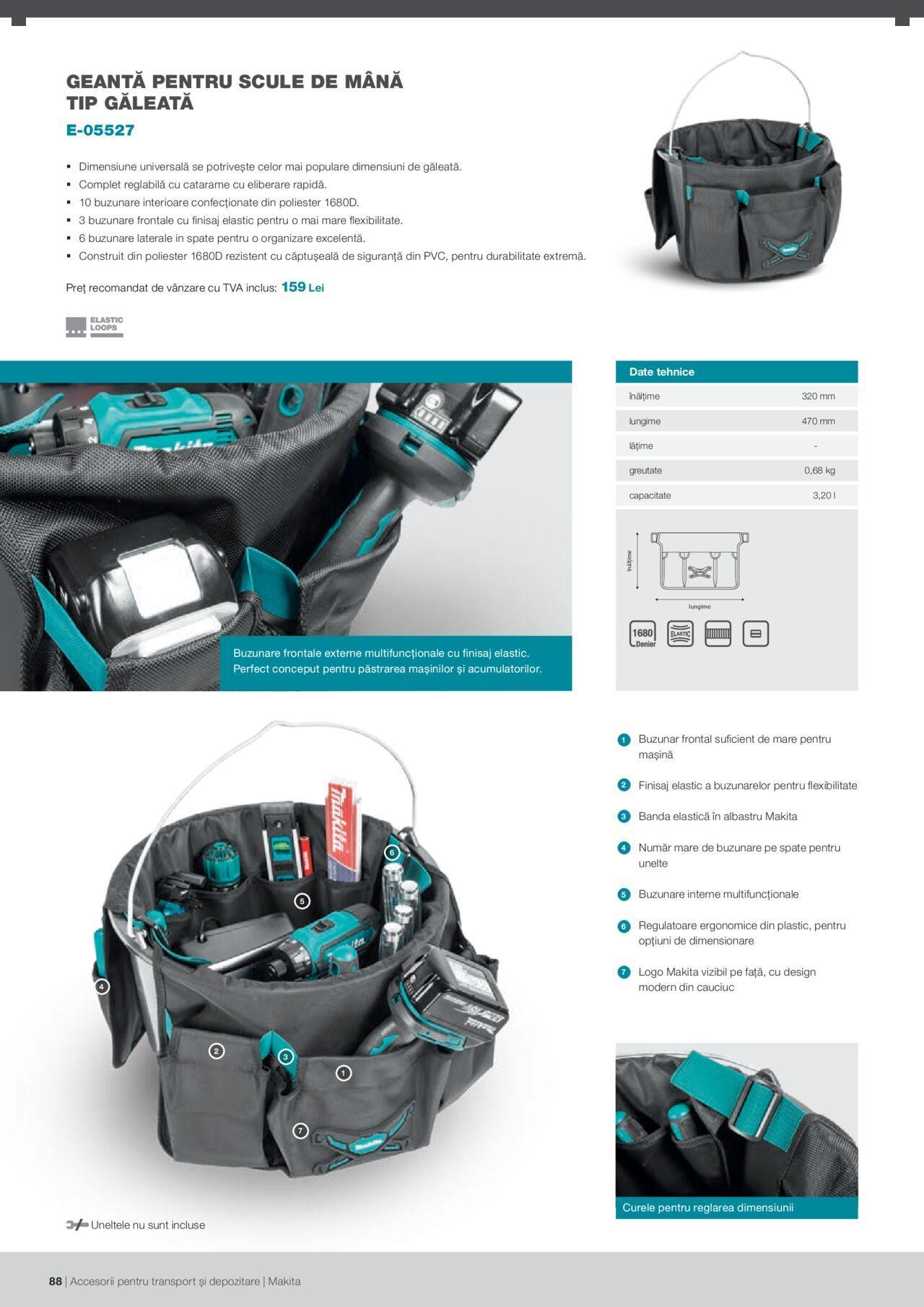 makita - Makita catalog - Accesorii pentru transport si depozitare de luni 06.09.2021 - page: 88