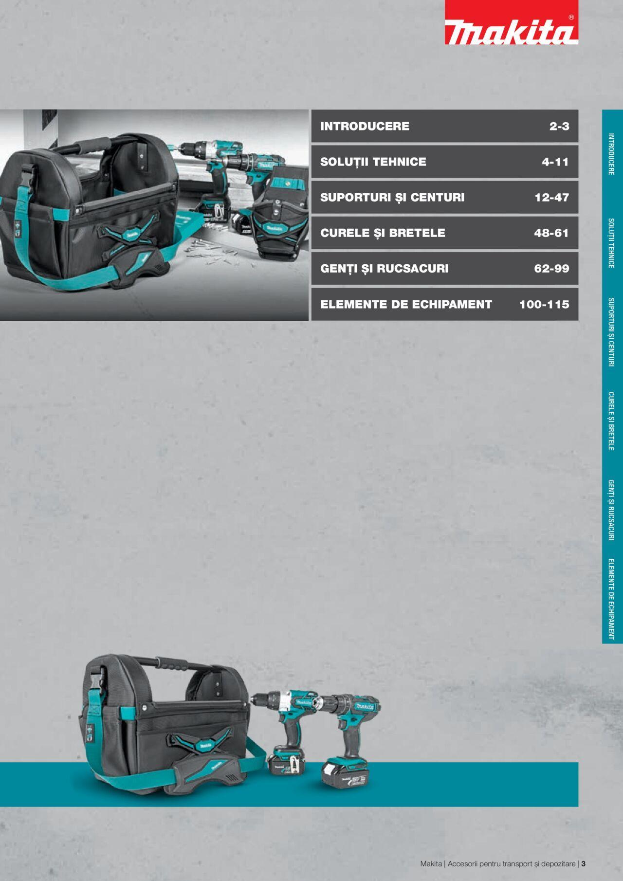 makita - Makita catalog - Accesorii pentru transport si depozitare de luni 06.09.2021 - page: 3