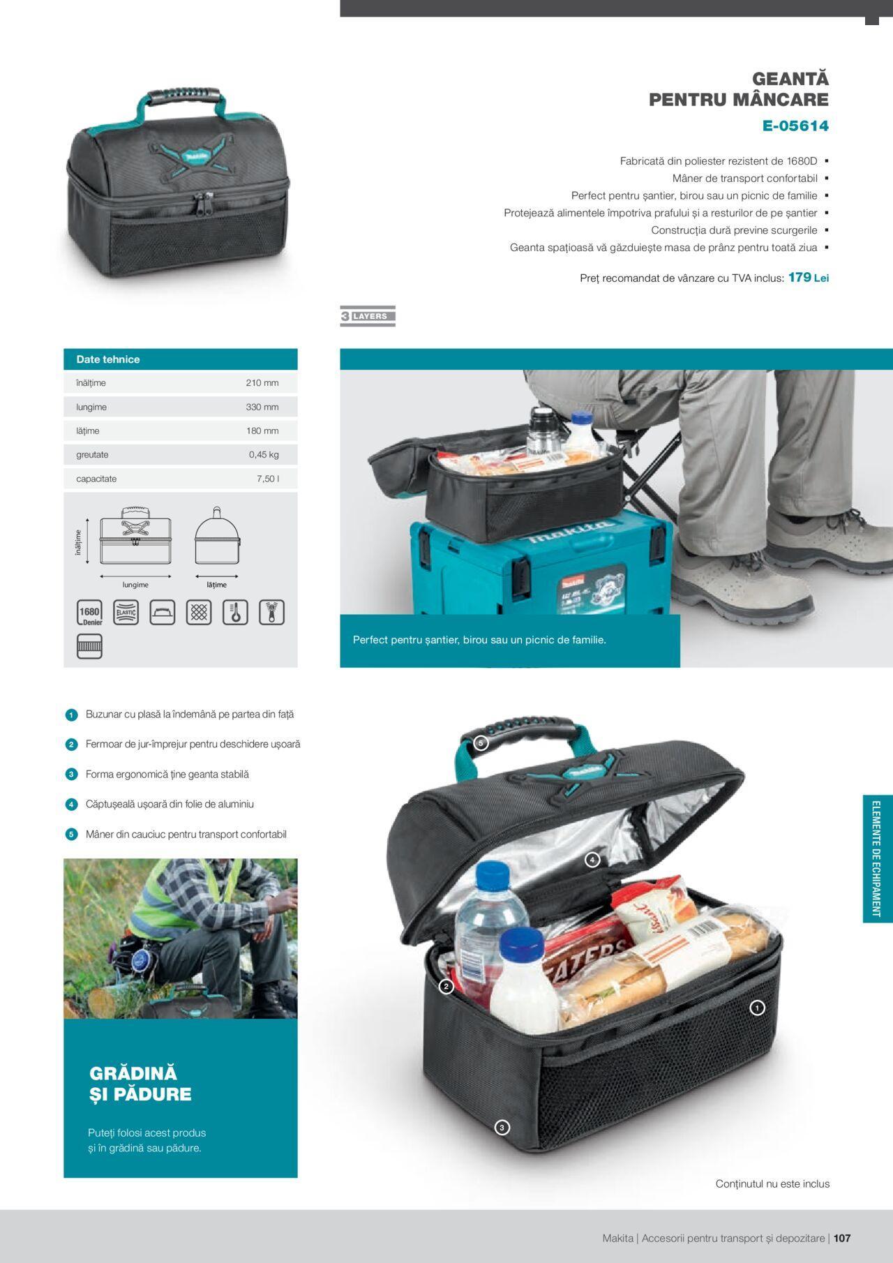 makita - Makita catalog - Accesorii pentru transport si depozitare de luni 06.09.2021 - page: 107