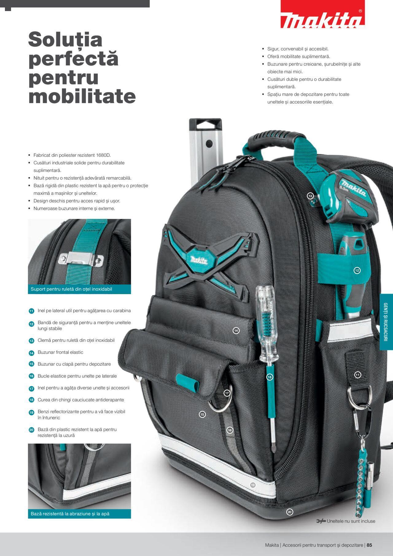 makita - Makita catalog - Accesorii pentru transport si depozitare de luni 06.09.2021 - page: 85