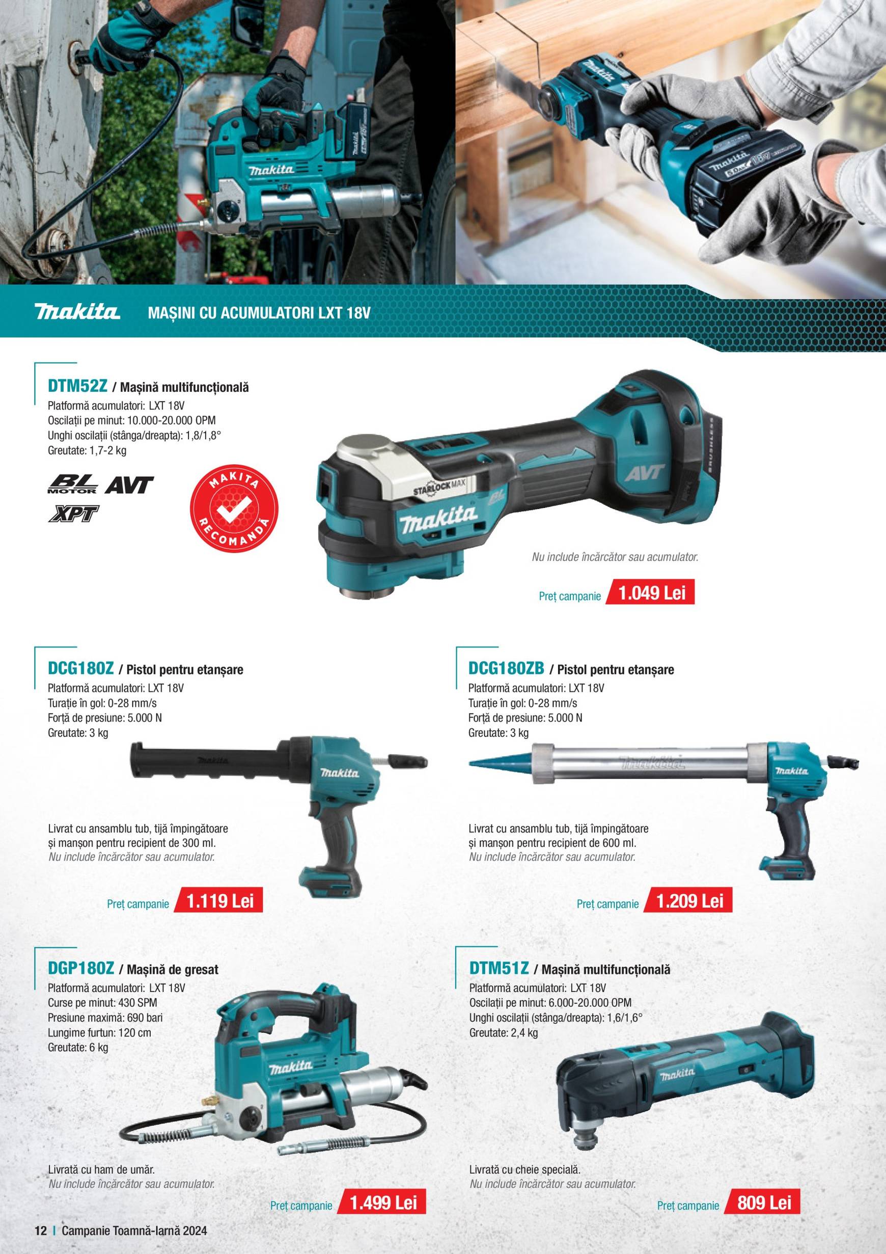 makita - Catalog nou Makita - Broșură Campanie Construcții 01.10. - 20.12. - page: 12