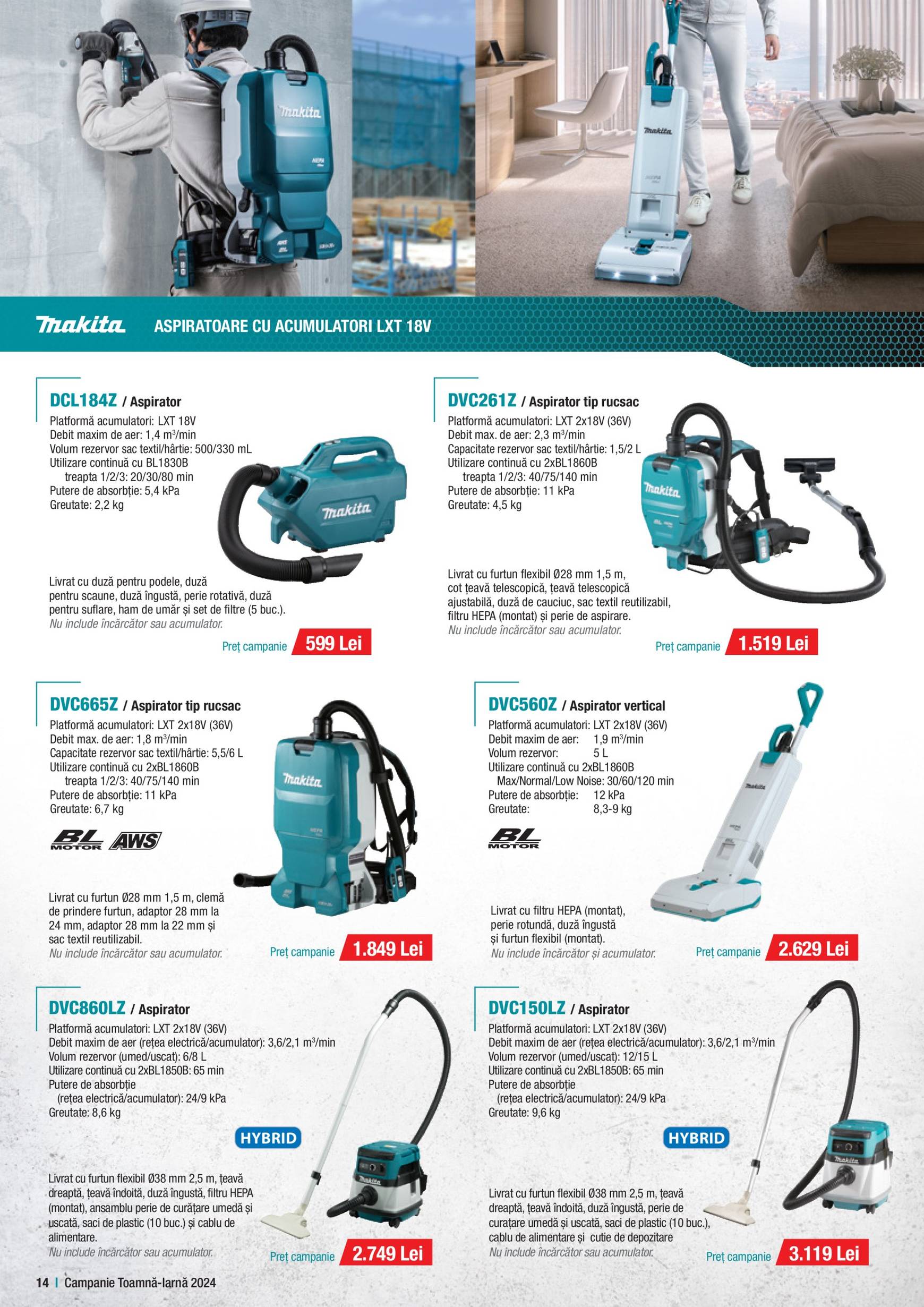 makita - Catalog nou Makita - Broșură Campanie Construcții 01.10. - 20.12. - page: 14