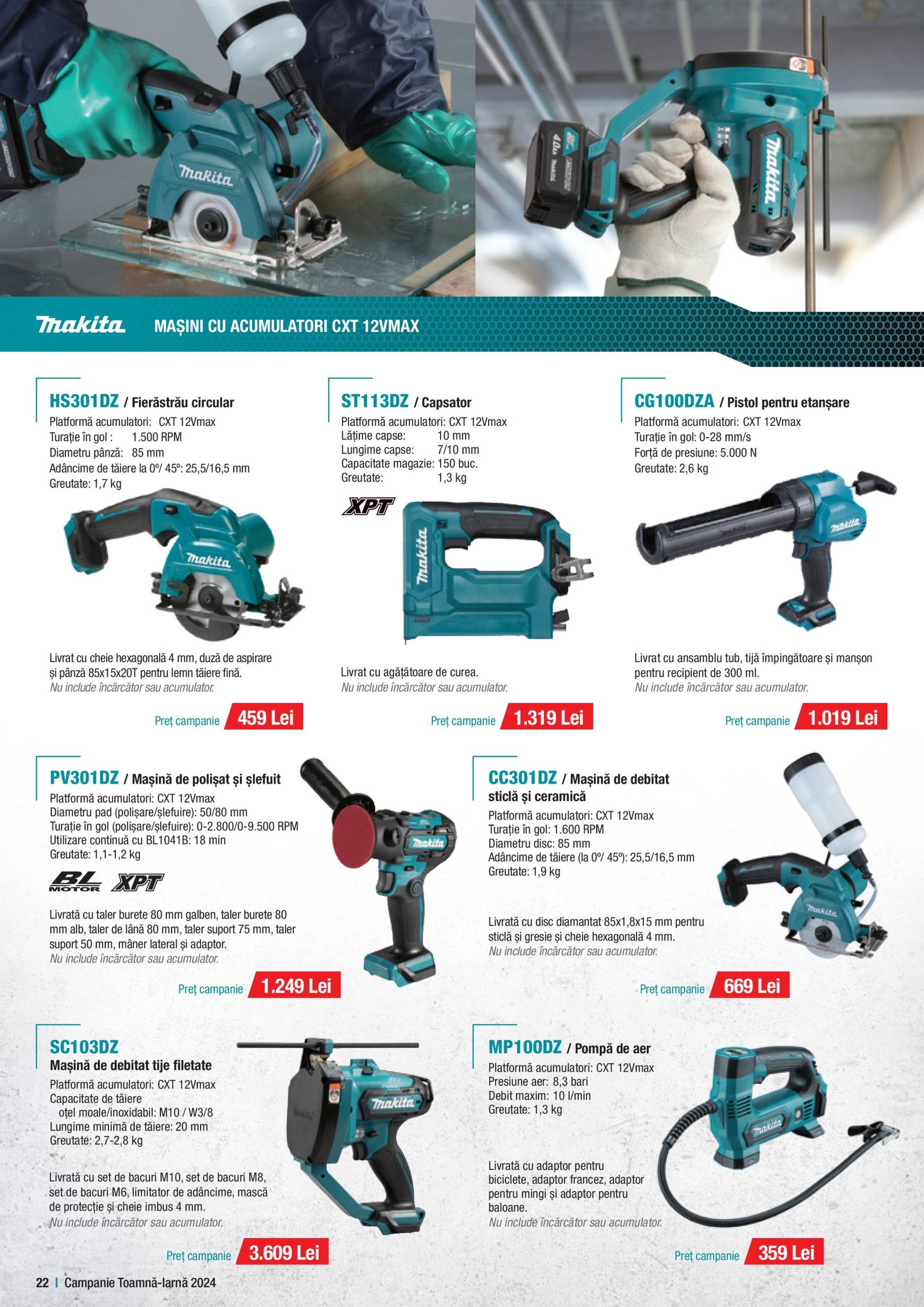 makita - Catalog nou Makita - Broșură Campanie Construcții 01.10. - 20.12. - page: 22