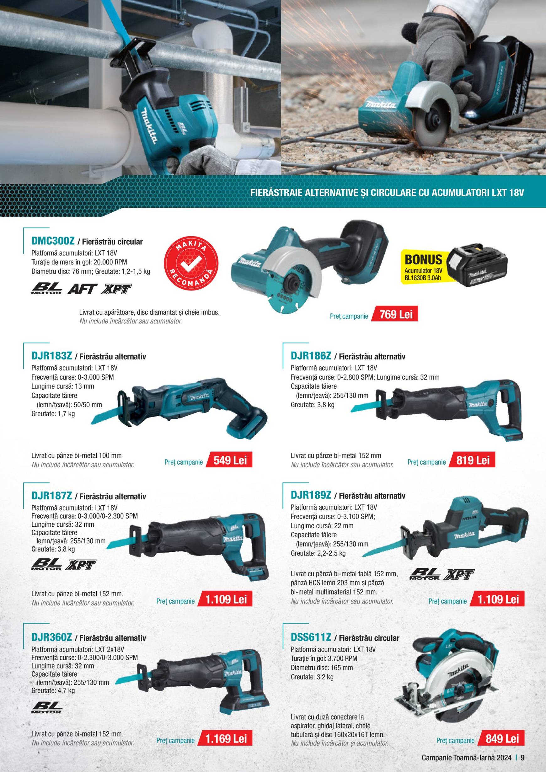 makita - Catalog nou Makita - Broșură Campanie Construcții 01.10. - 20.12. - page: 9