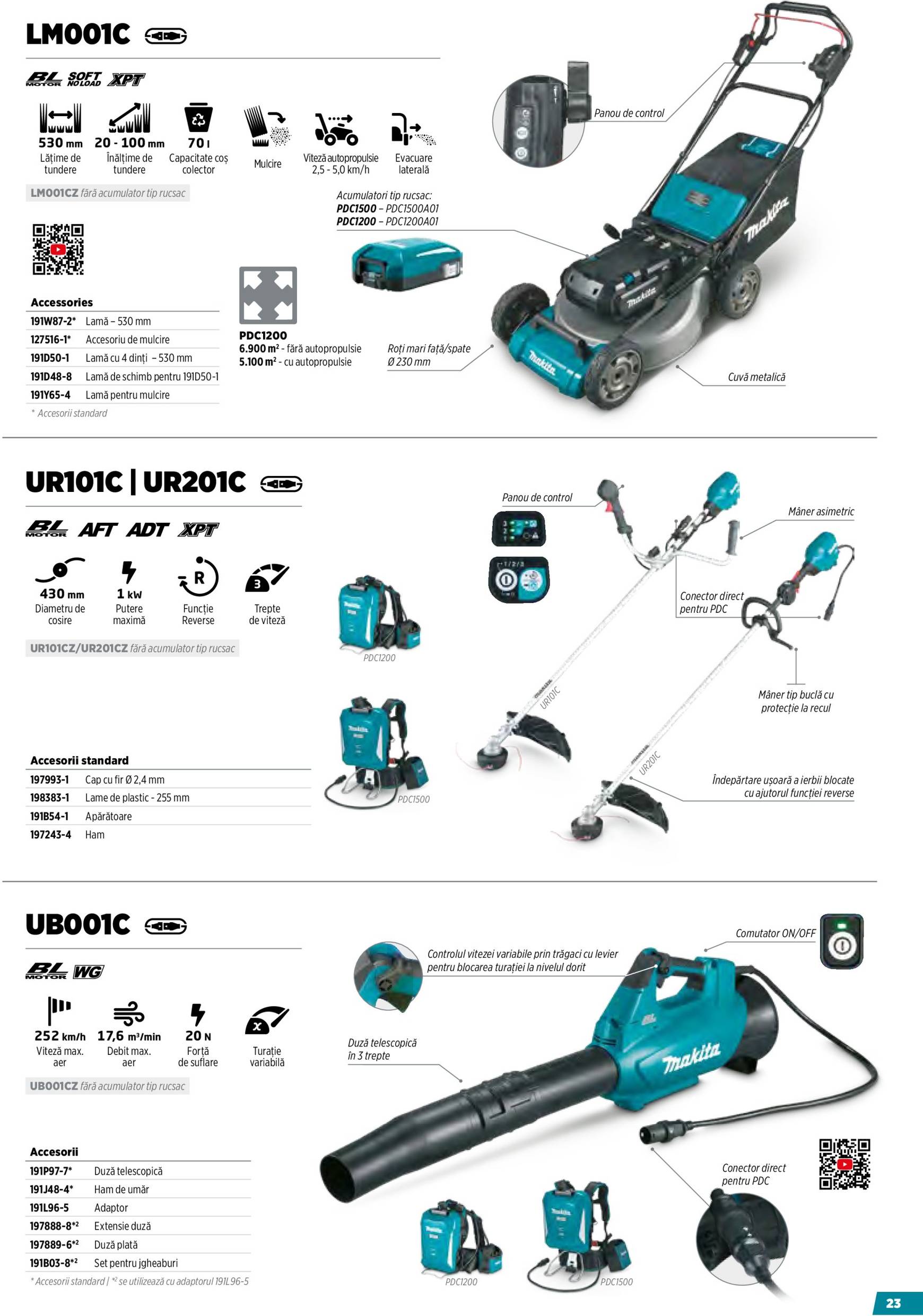 makita - Catalog Makita - Broșură Mașini pentru agricultură cu acumulatori XGT valabil din 16.10. - 31.12. - page: 23