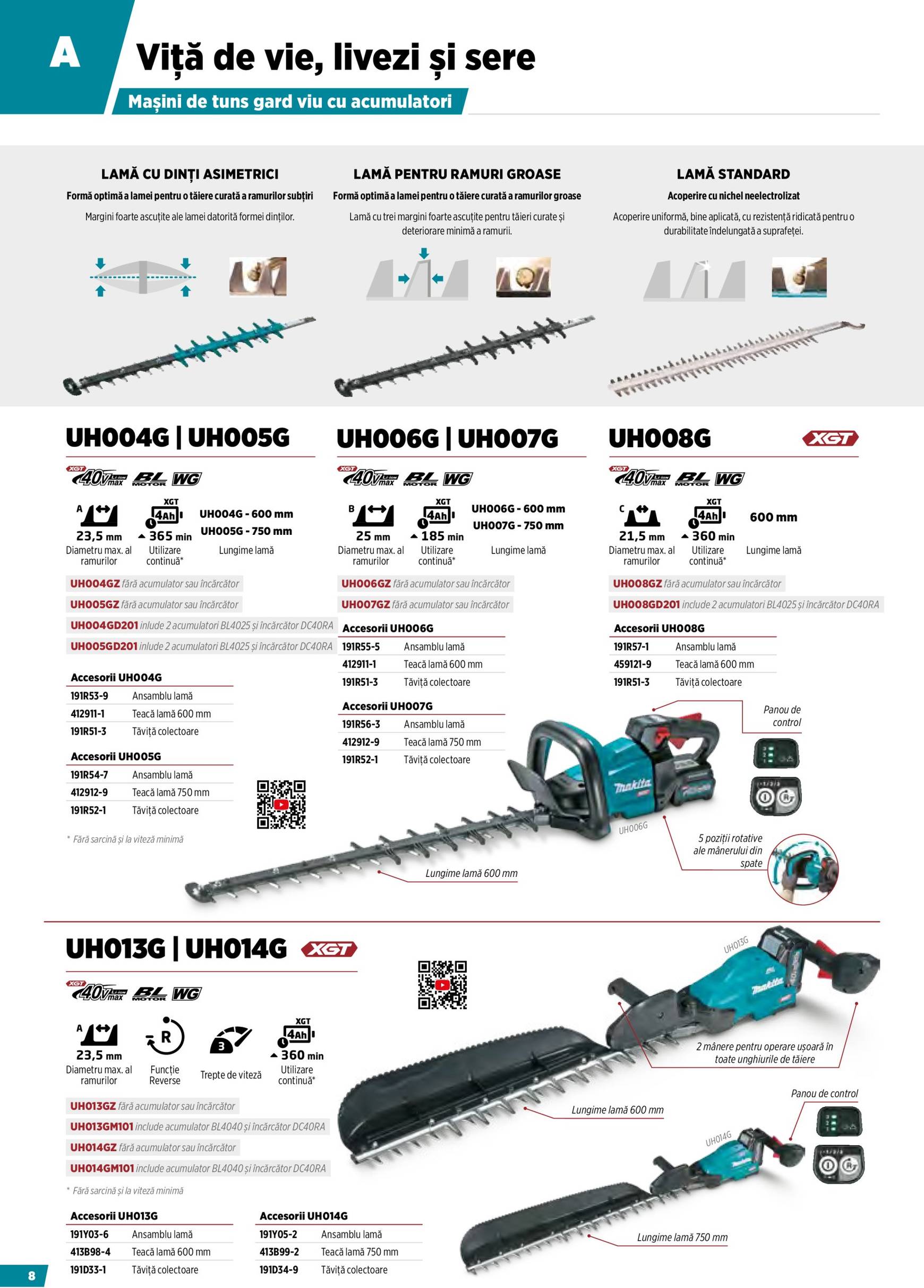 makita - Catalog Makita - Broșură Mașini pentru agricultură cu acumulatori XGT valabil din 16.10. - 31.12. - page: 8