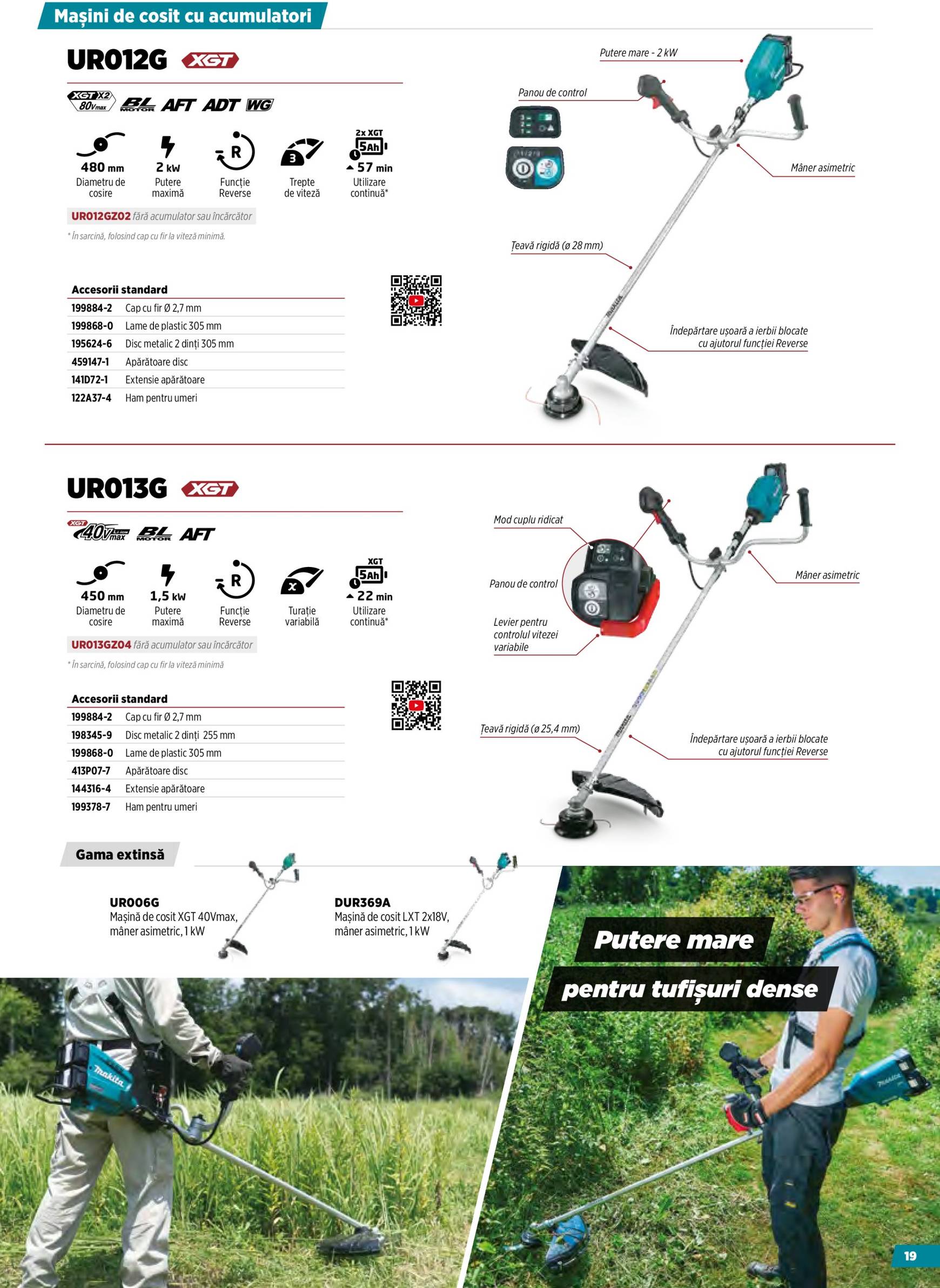 makita - Catalog Makita - Broșură Mașini pentru agricultură cu acumulatori XGT valabil din 16.10. - 31.12. - page: 19