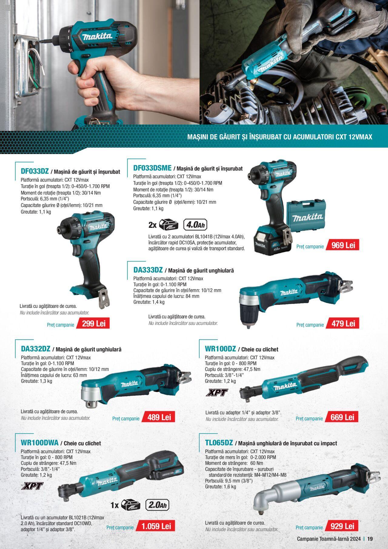 makita - Catalog Makita 01.10.2024 - 20.12.2024 - page: 19