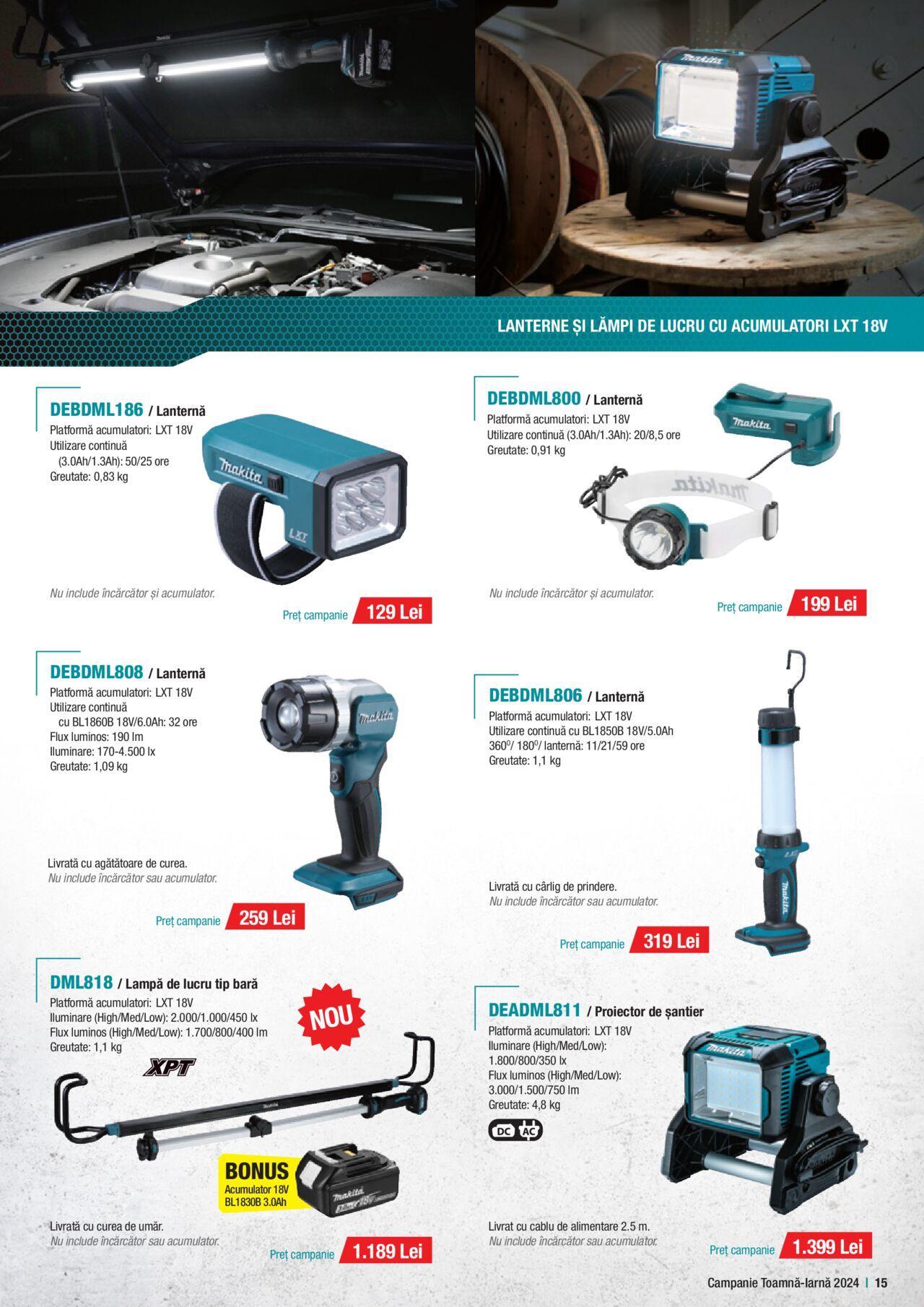 makita - Catalog Makita 01.10.2024 - 20.12.2024 - page: 15