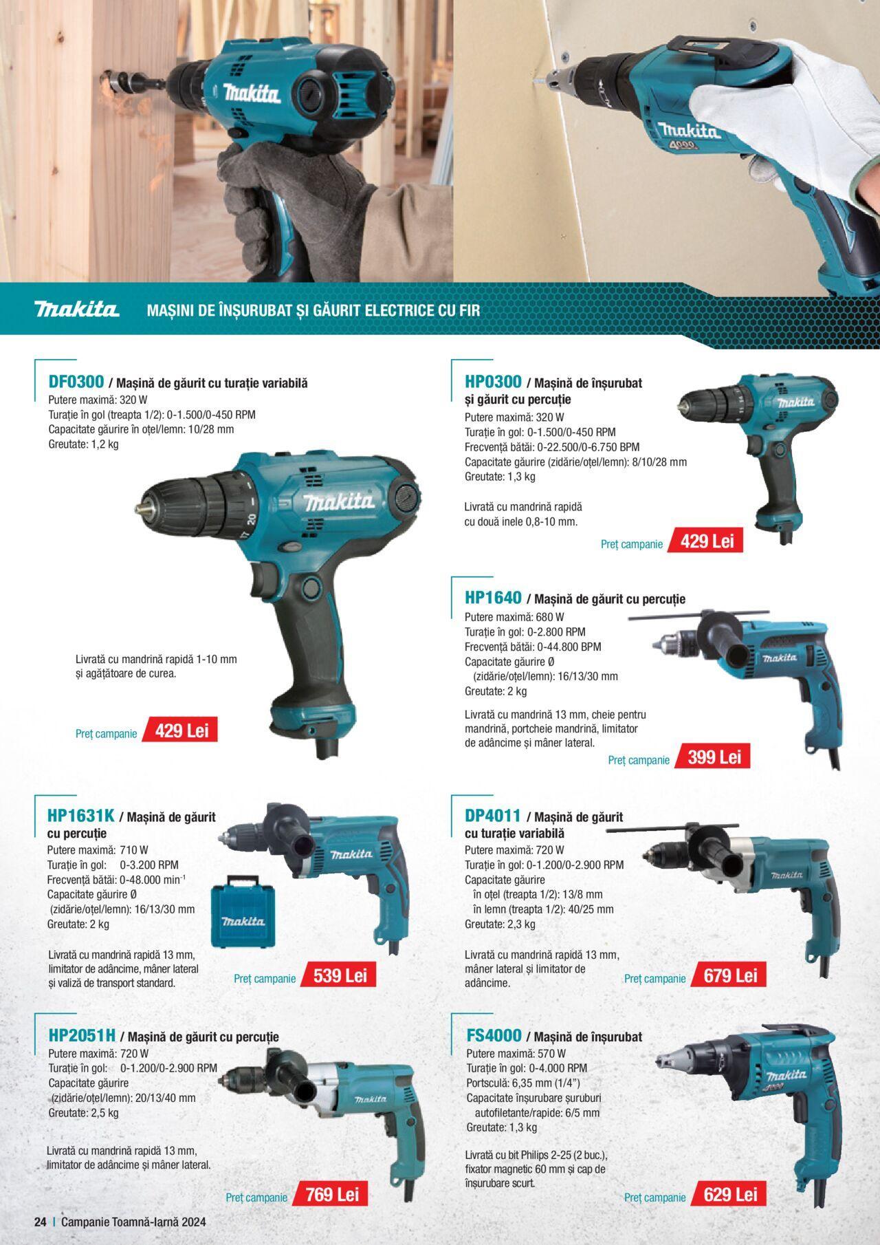 makita - Catalog Makita 01.10.2024 - 20.12.2024 - page: 24