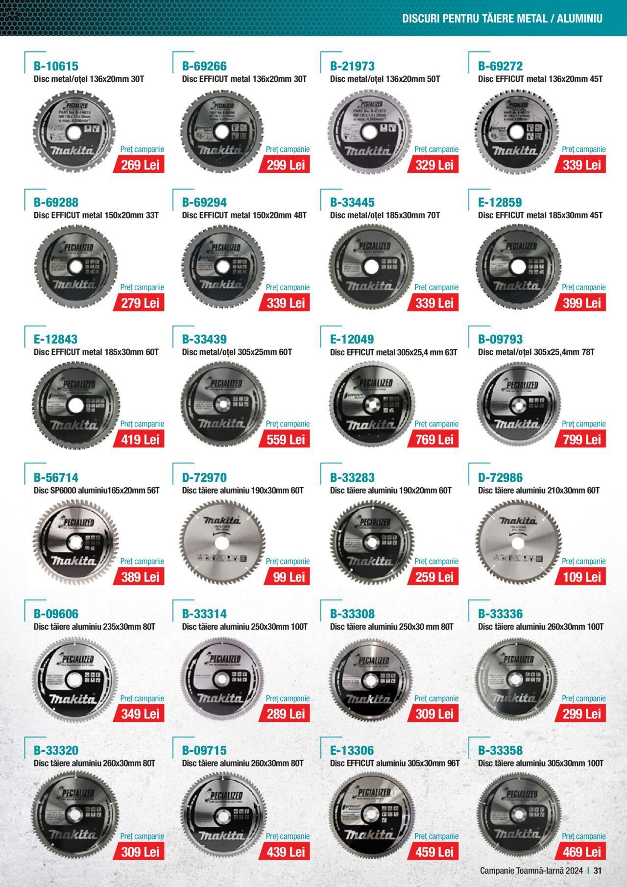 makita - Catalog Makita 01.10.2024 - 20.12.2024 - page: 31