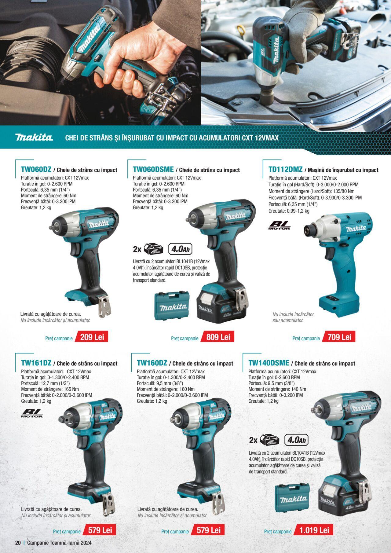 makita - Catalog Makita 01.10.2024 - 20.12.2024 - page: 20