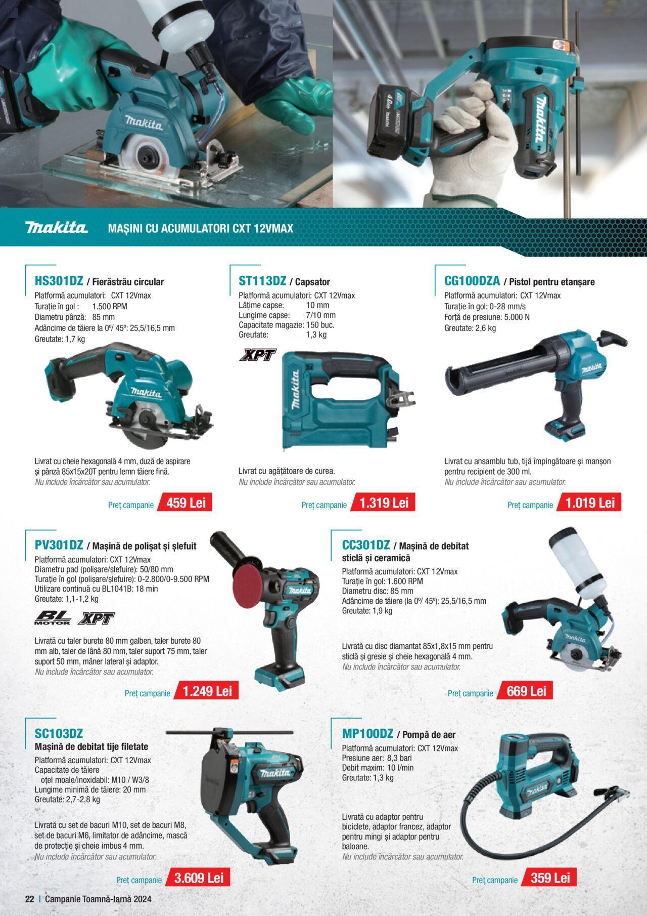 makita - Catalog Makita 01.10.2024 - 20.12.2024 - page: 22