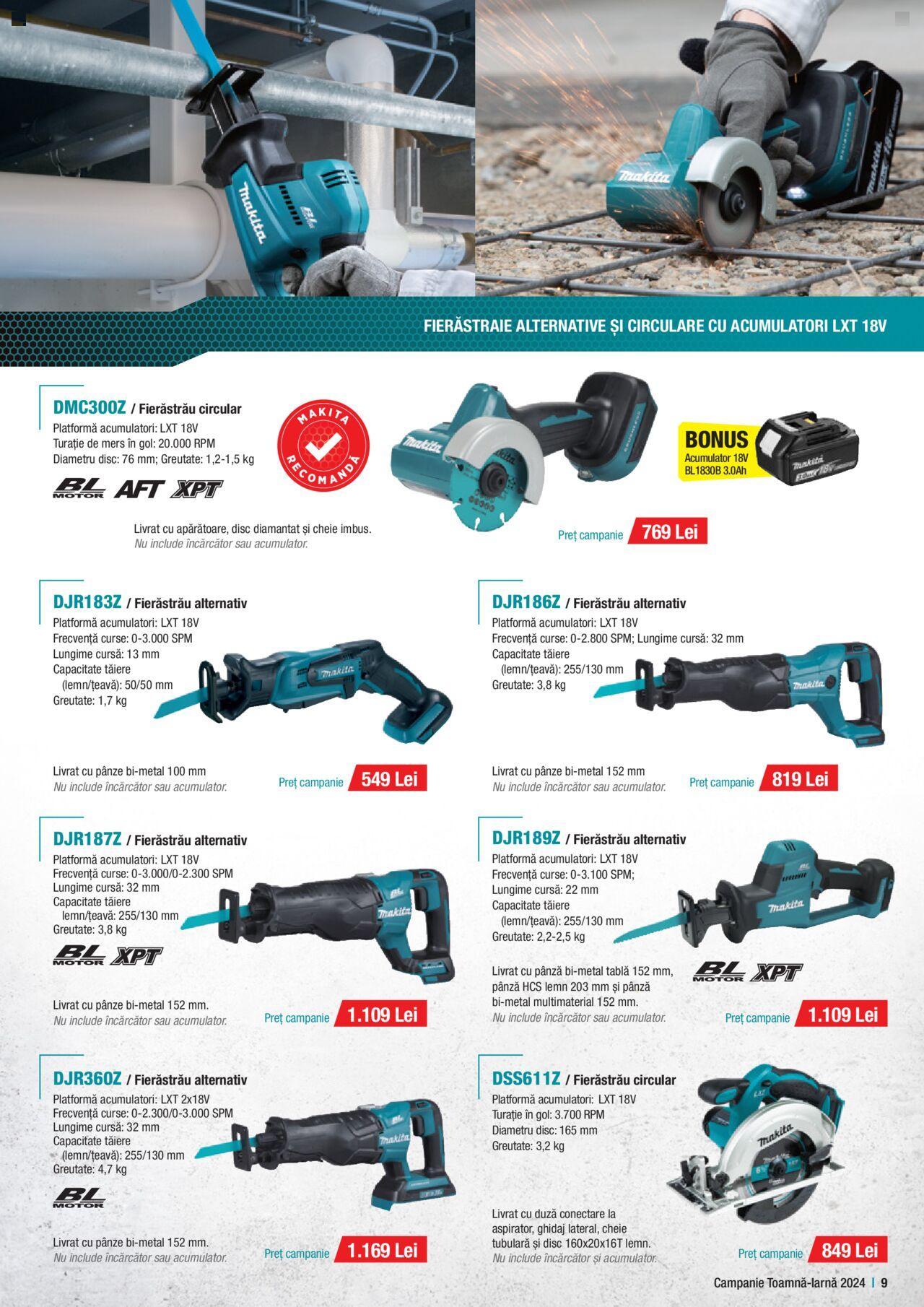 makita - Catalog Makita 01.10.2024 - 20.12.2024 - page: 9