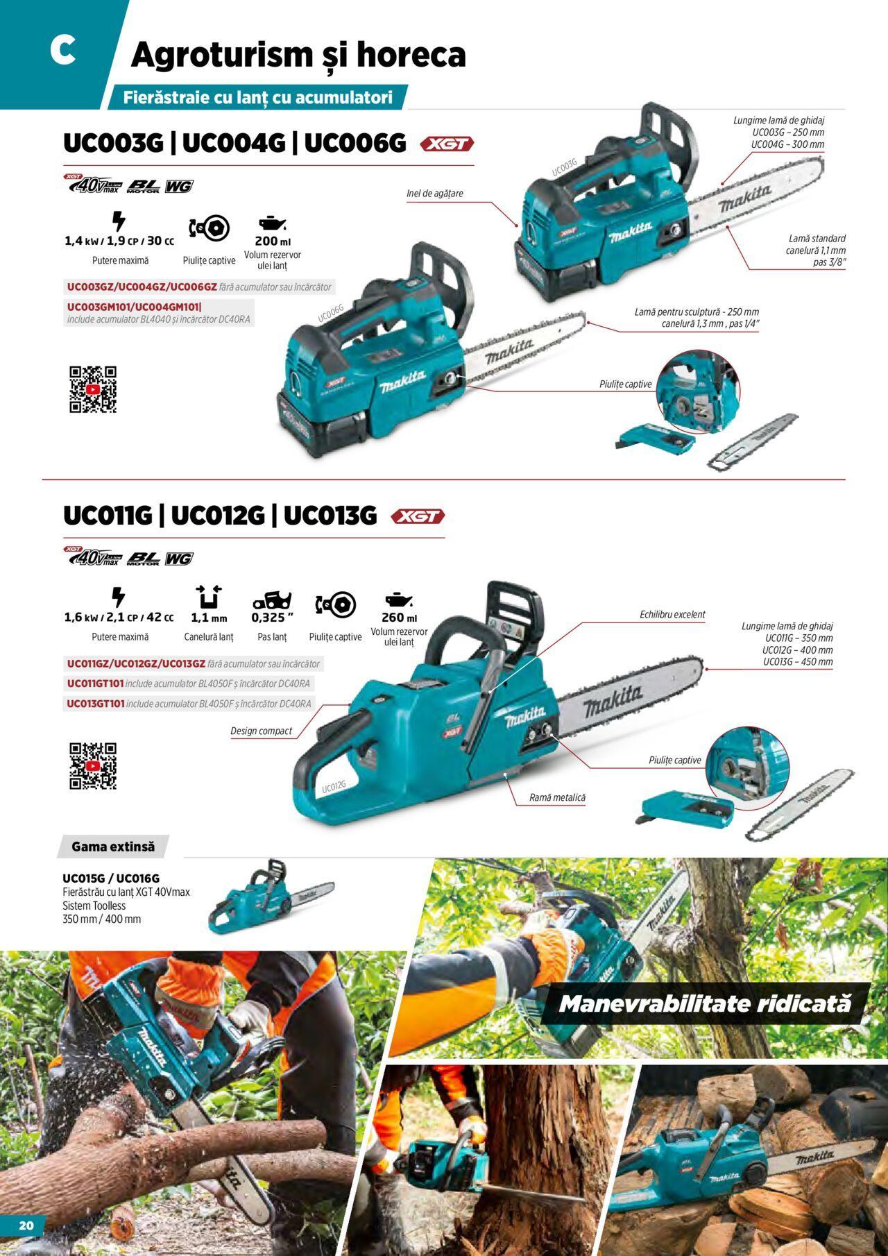 makita - Makita catalog - Masini pentru agricultura cu acumulatori de miercuri 09.10.2024 - page: 20