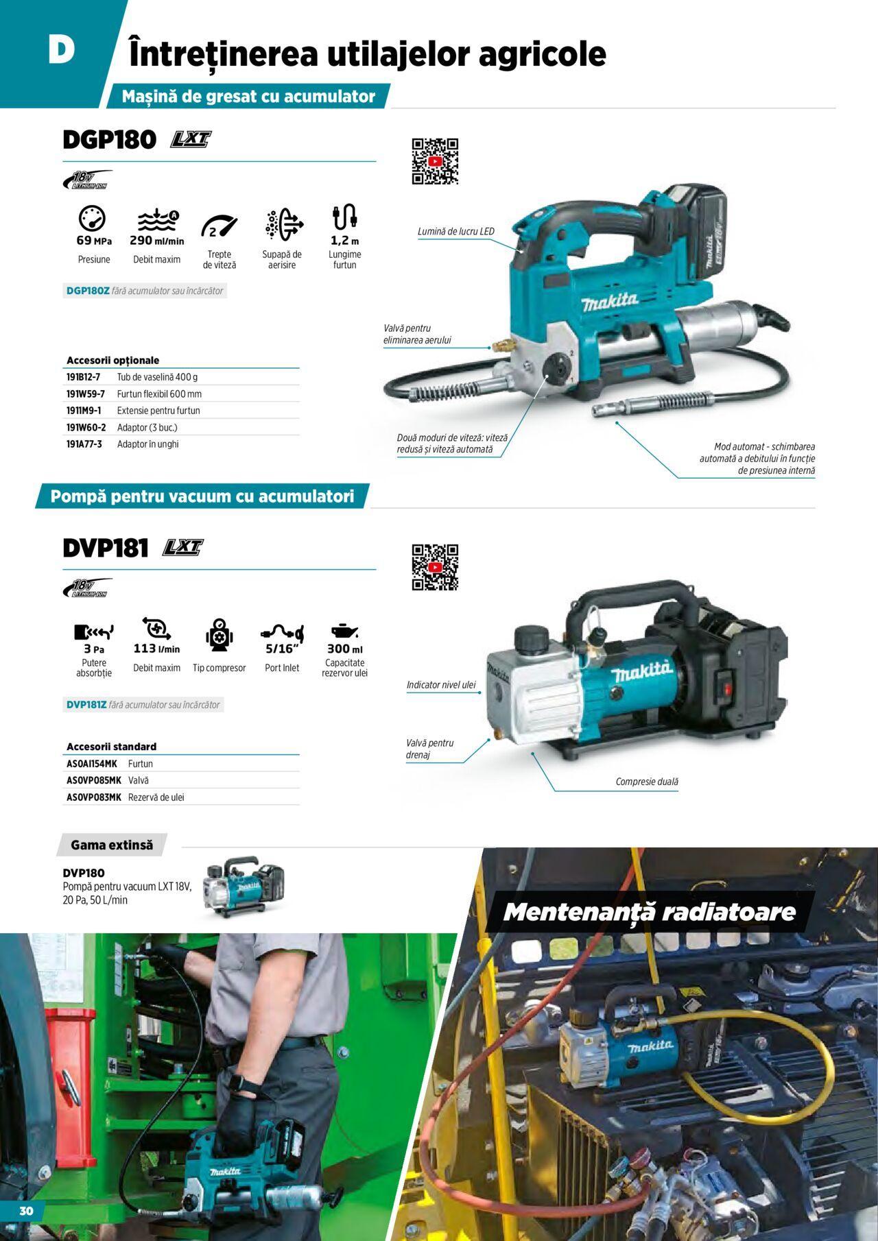 makita - Makita catalog - Masini pentru agricultura cu acumulatori de miercuri 09.10.2024 - page: 30