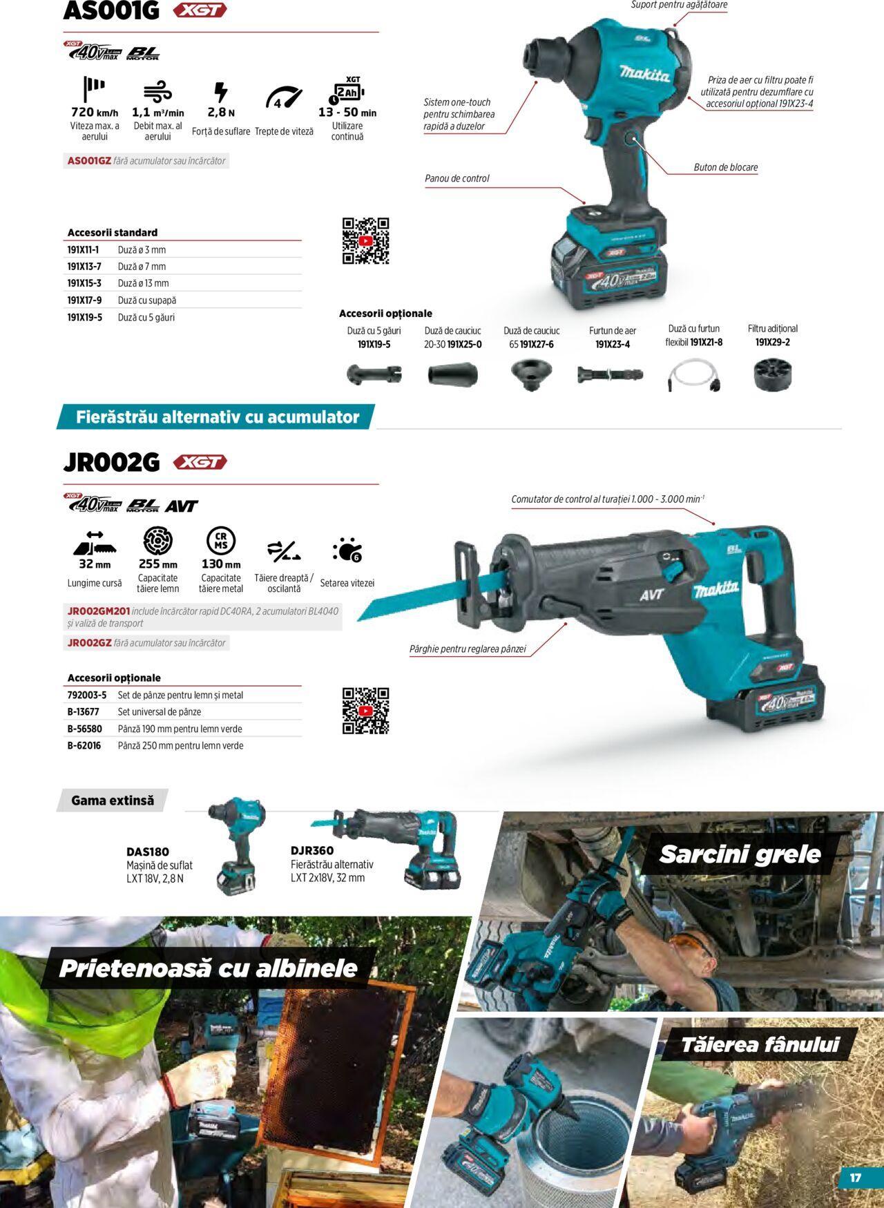 makita - Makita catalog - Masini pentru agricultura cu acumulatori de miercuri 09.10.2024 - page: 17