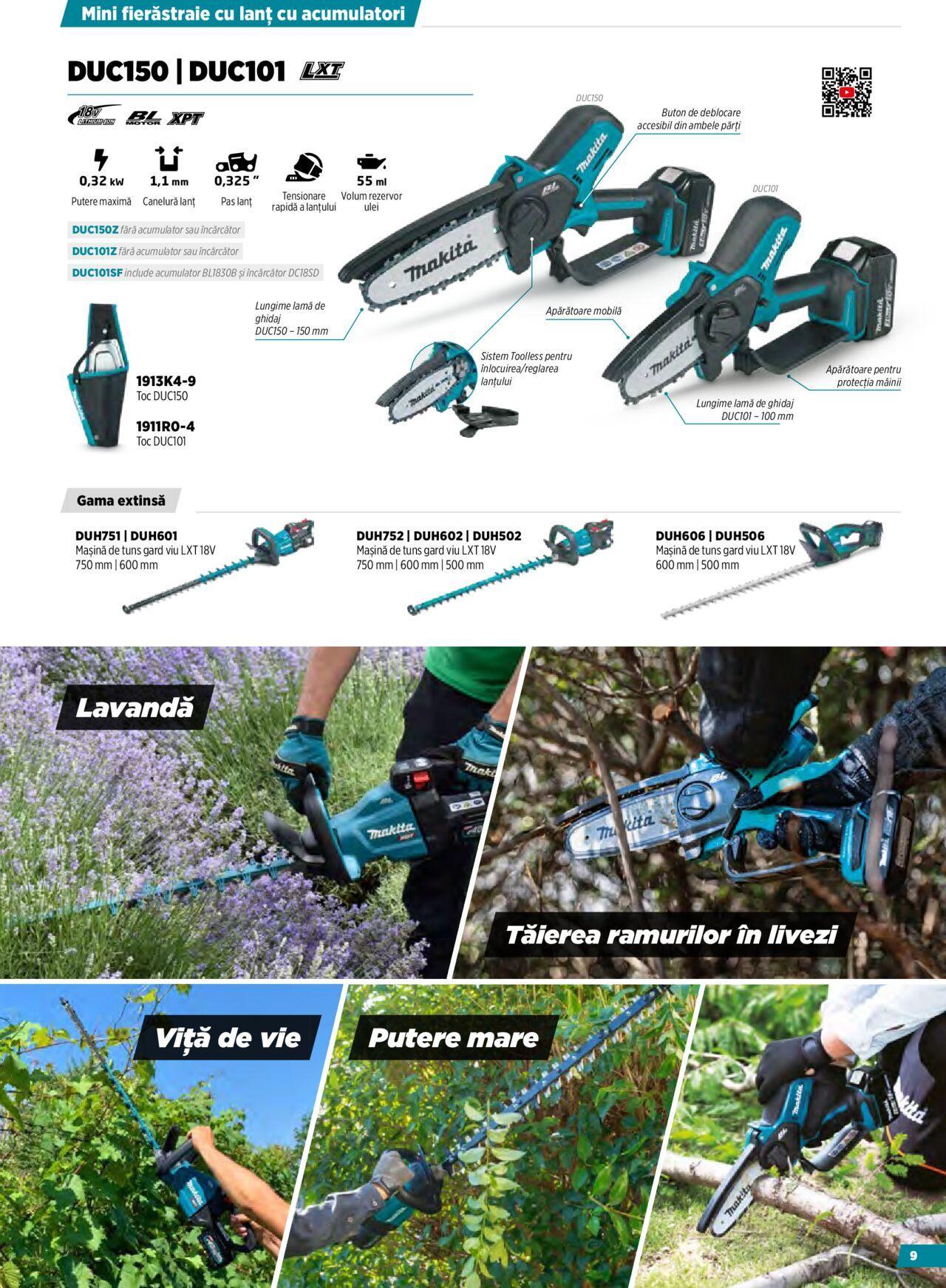 makita - Makita catalog - Masini pentru agricultura cu acumulatori de miercuri 09.10.2024 - page: 9