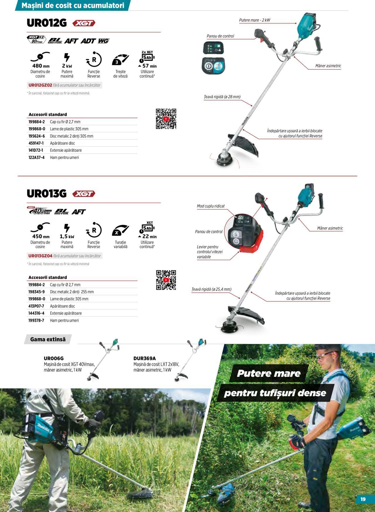 makita - Makita catalog - Masini pentru agricultura cu acumulatori de miercuri 09.10.2024 - page: 19