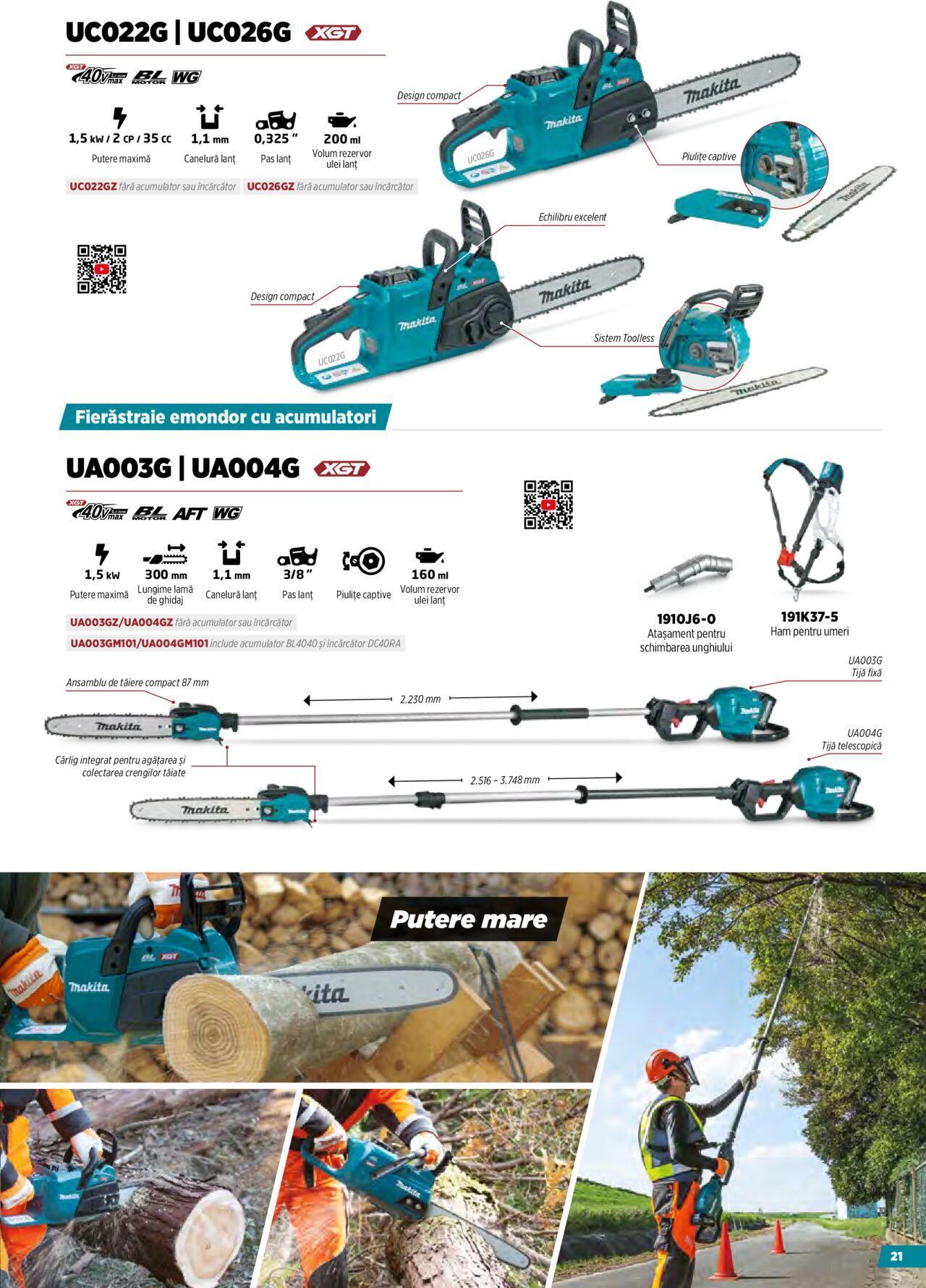 makita - Makita catalog - Masini pentru agricultura cu acumulatori de miercuri 09.10.2024 - page: 21