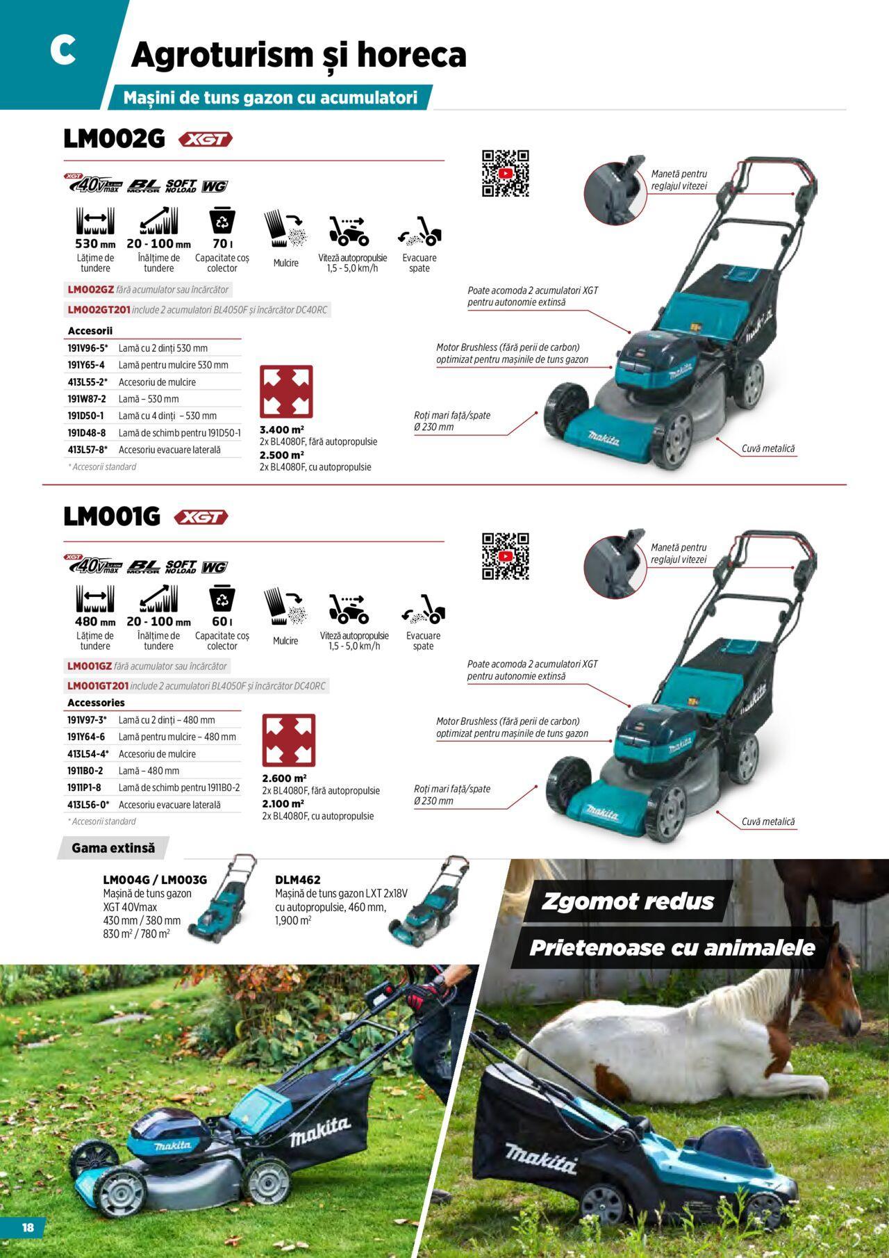 makita - Makita catalog - Masini pentru agricultura cu acumulatori de miercuri 09.10.2024 - page: 18