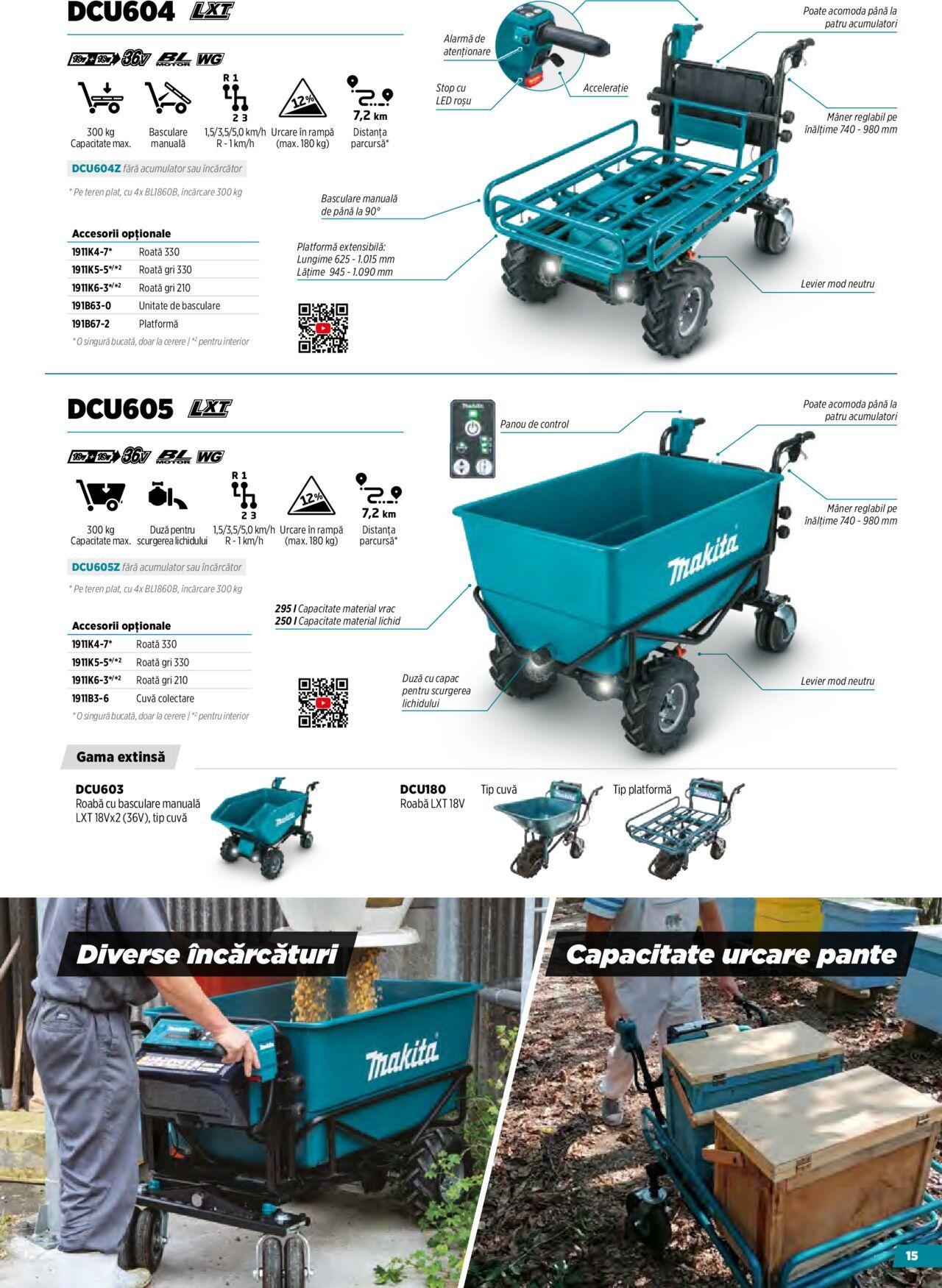 makita - Makita catalog - Masini pentru agricultura cu acumulatori de miercuri 09.10.2024 - page: 15