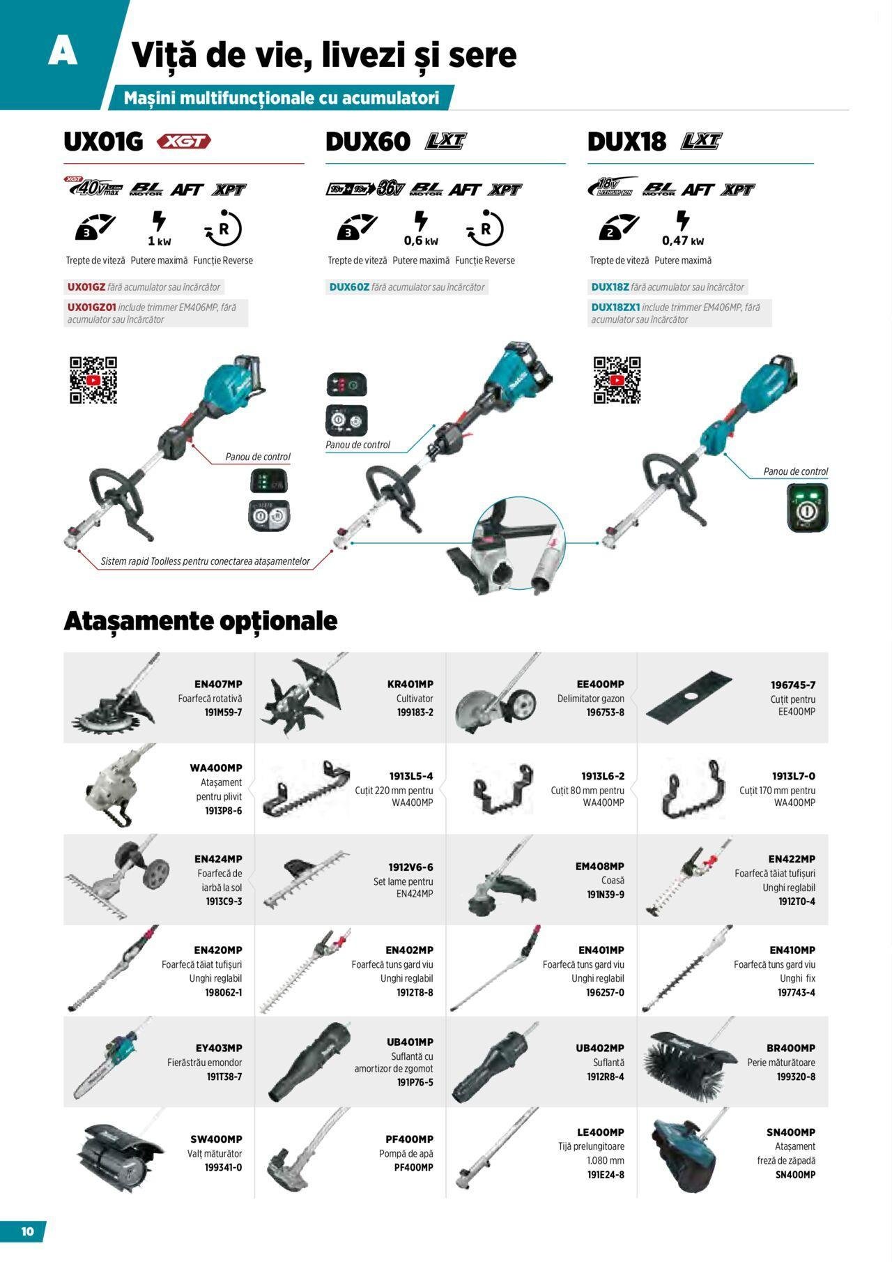 makita - Makita catalog - Masini pentru agricultura cu acumulatori de miercuri 09.10.2024 - page: 10