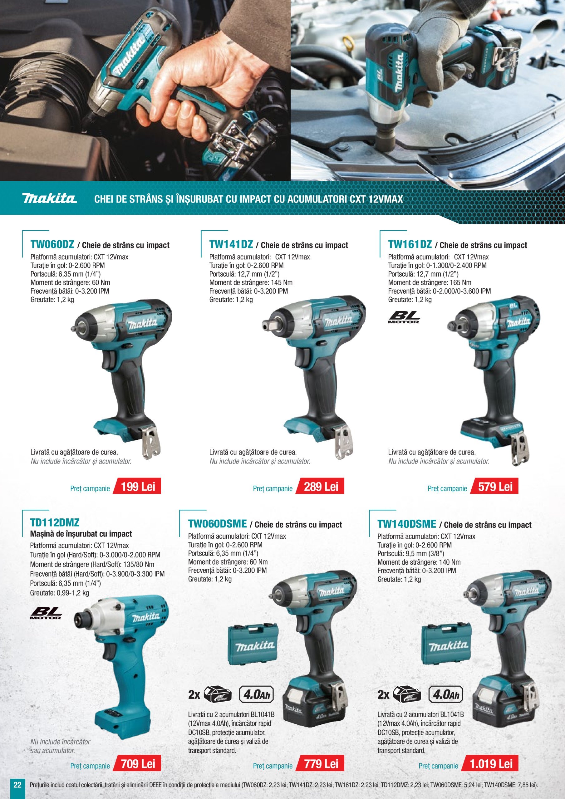 makita - Catalog Makita - Campanie Construcții Iarnă valabil din 08.01. - 31.03. - page: 22