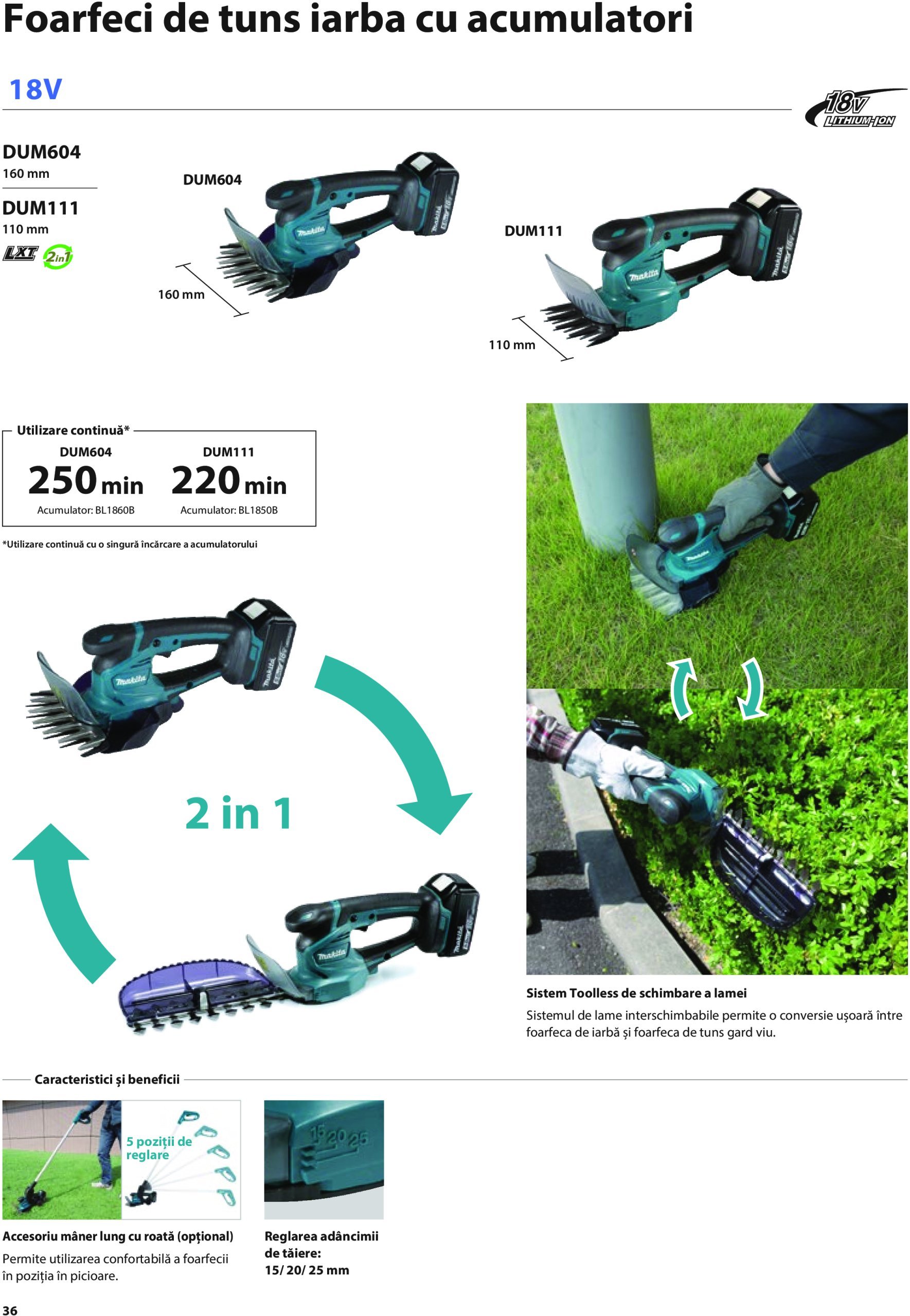 makita - Catalog Makita - Catalog Mașini de Grădină 2025 valabil din 01.01. - 31.12. - page: 36