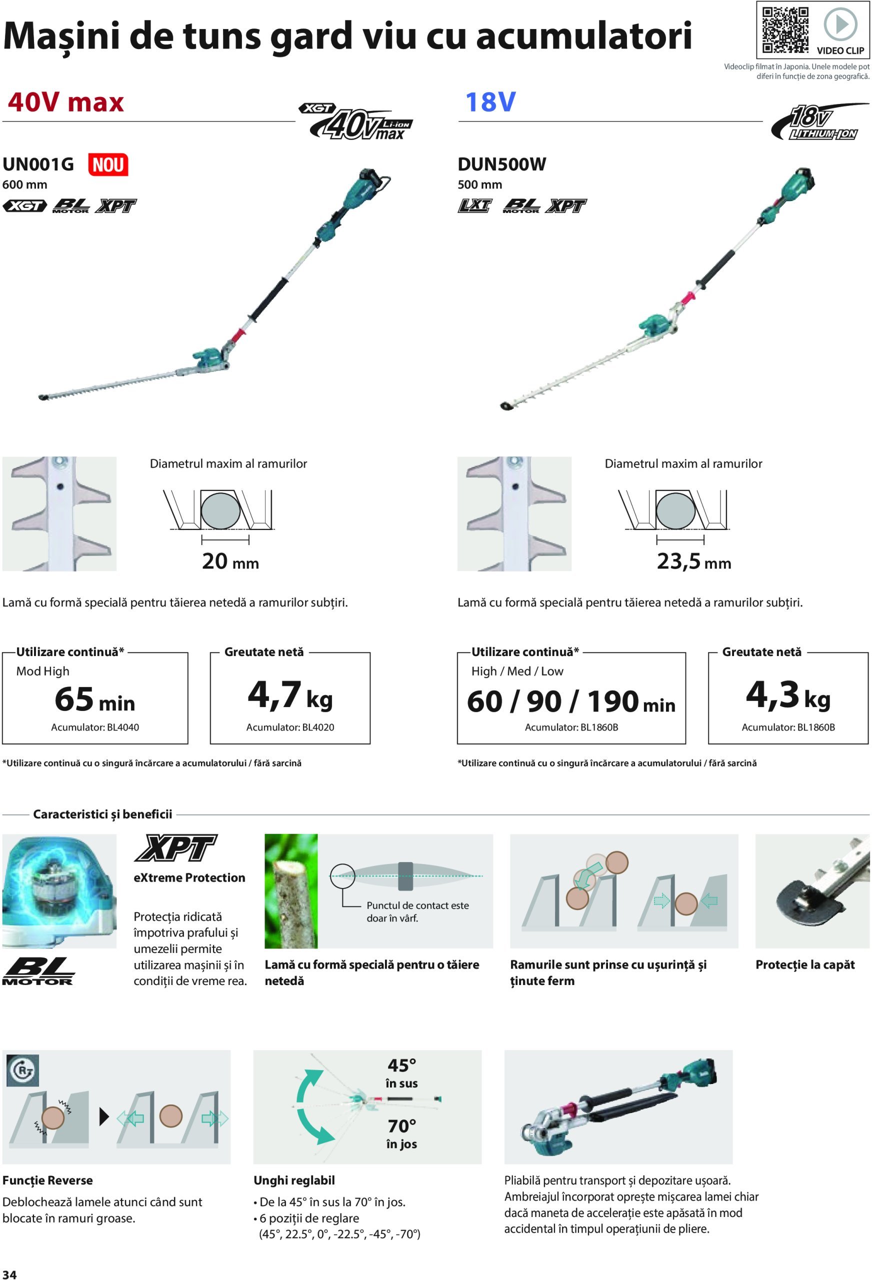 makita - Catalog Makita - Catalog Mașini de Grădină 2025 valabil din 01.01. - 31.12. - page: 34