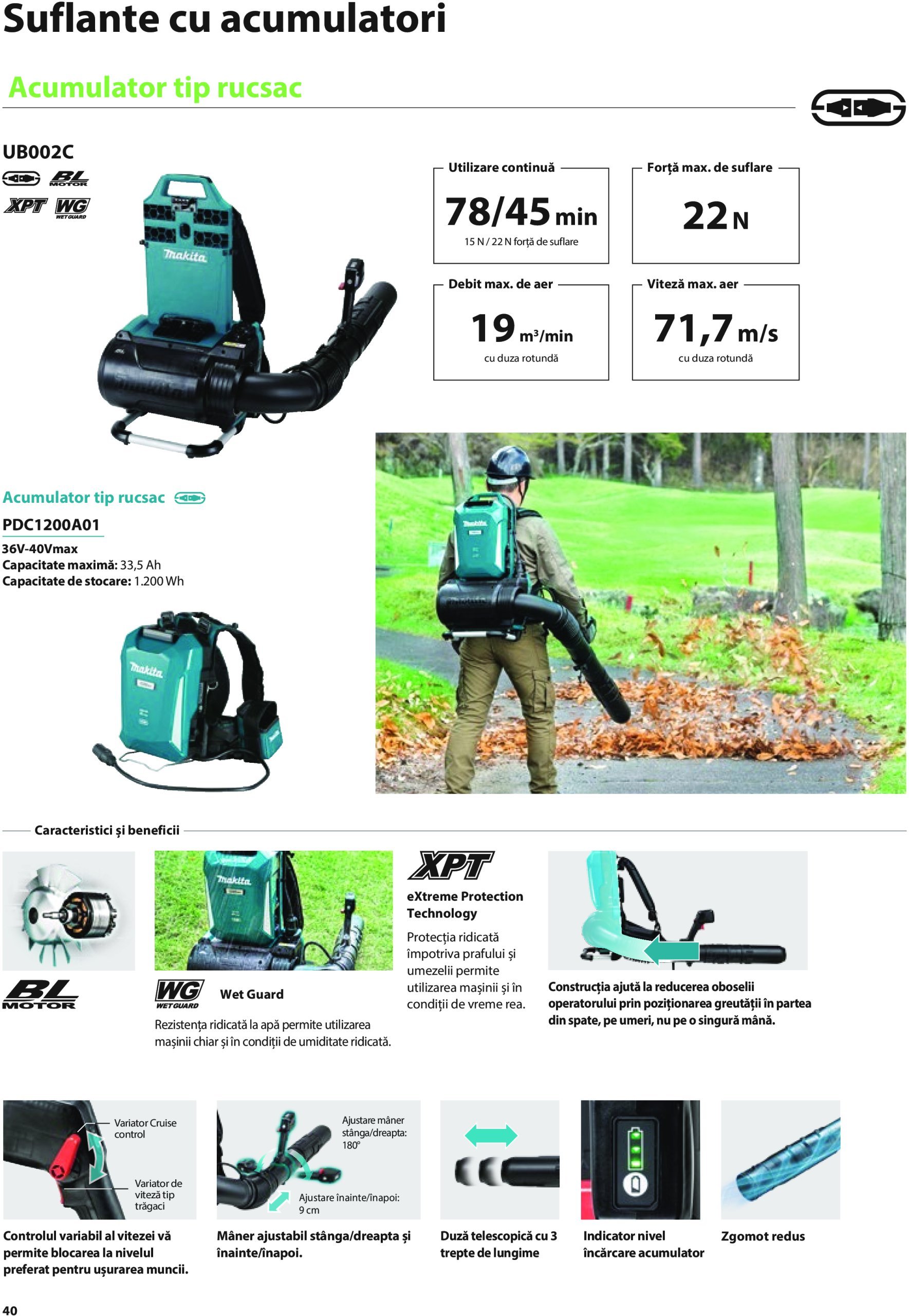 makita - Catalog Makita - Catalog Mașini de Grădină 2025 valabil din 01.01. - 31.12. - page: 40