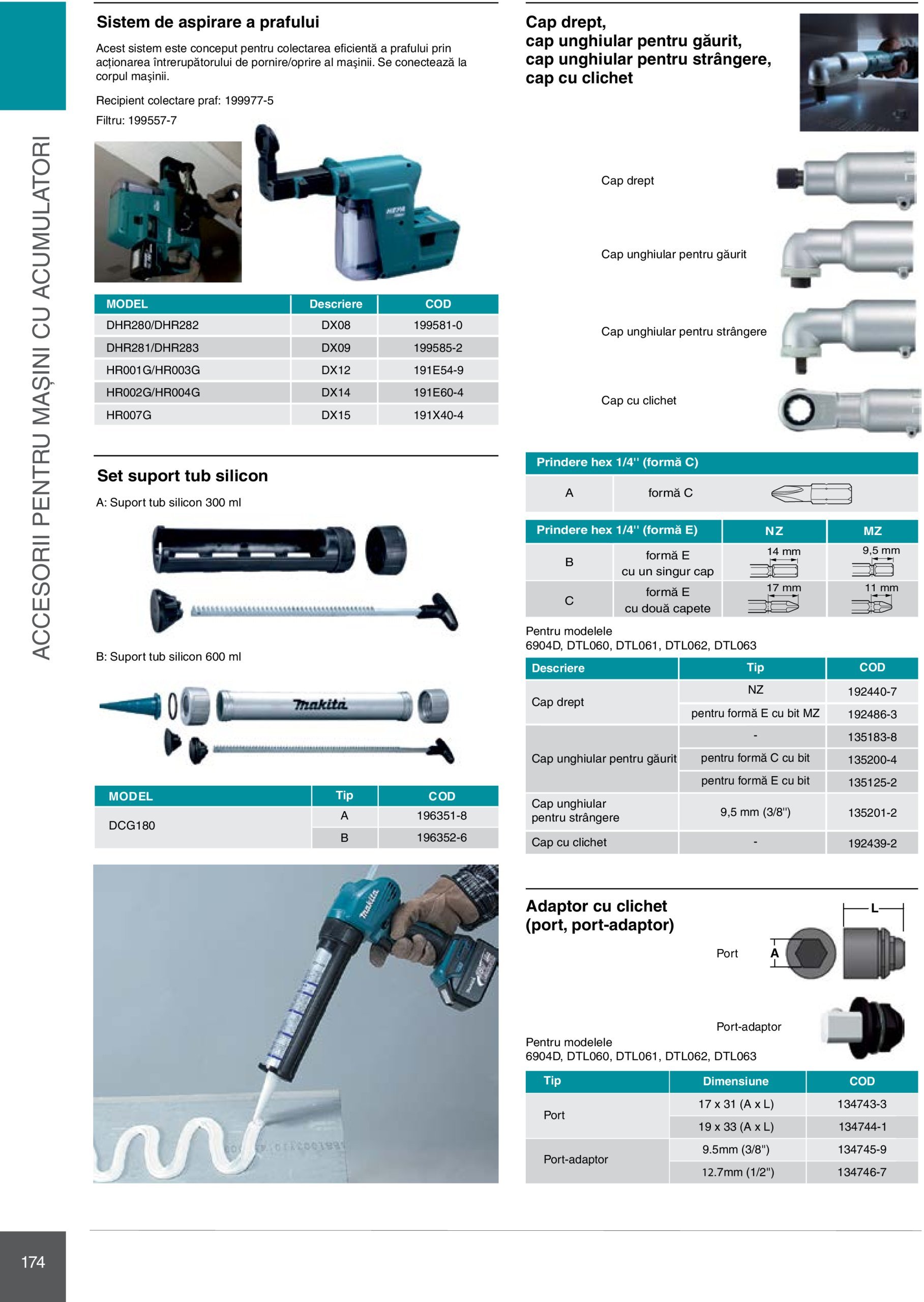 makita - Catalog Makita - Catalog Mașini Profesionale 2025 valabil din 01.01. - 31.12. - page: 174