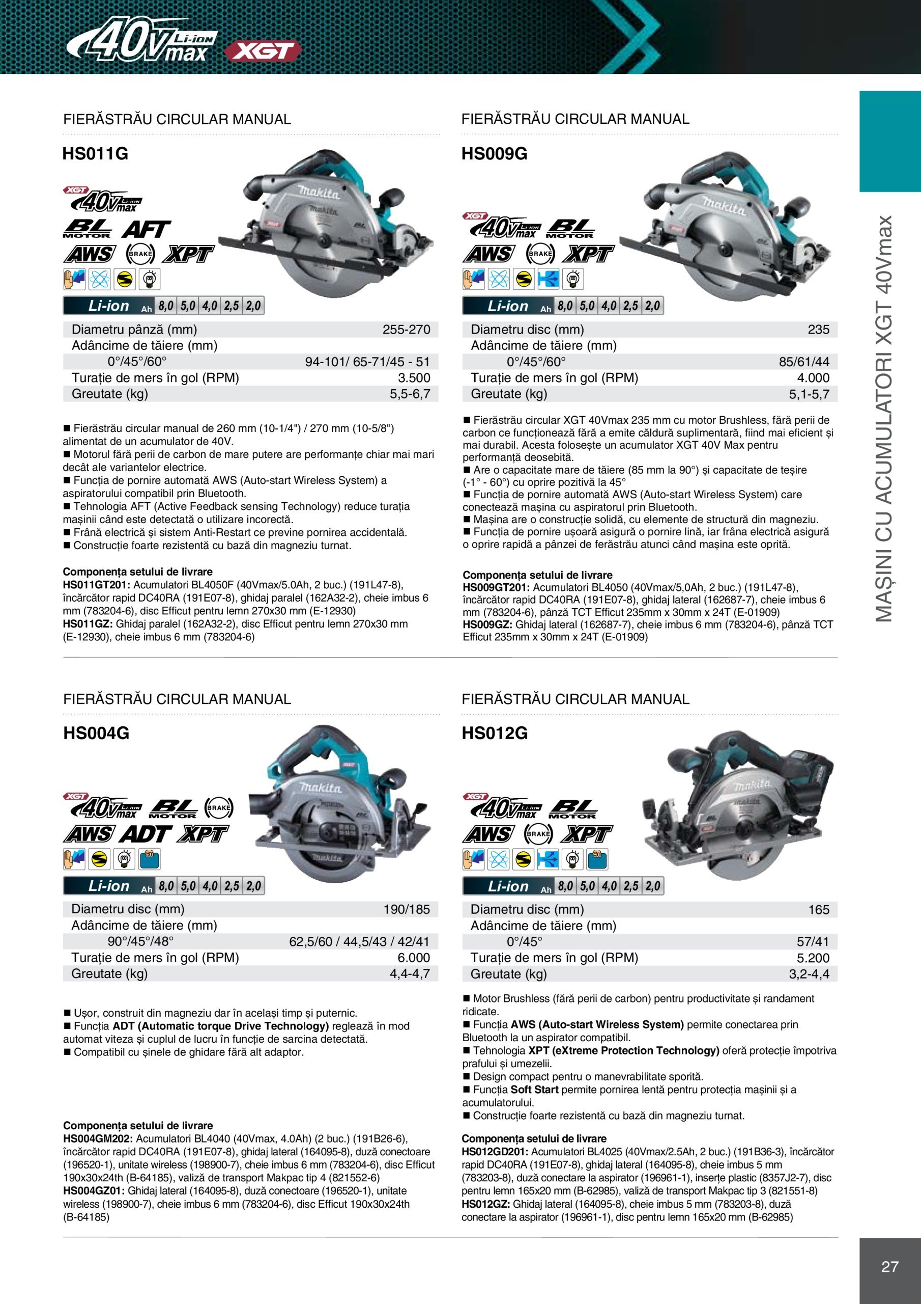 makita - Catalog Makita - Catalog Mașini Profesionale 2025 valabil din 01.01. - 31.12. - page: 27