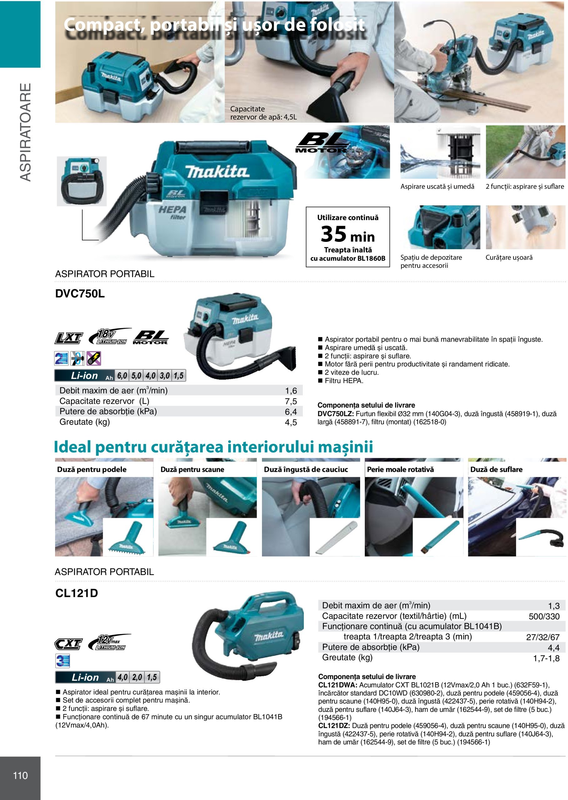 makita - Catalog Makita - Catalog Mașini Profesionale 2025 valabil din 01.01. - 31.12. - page: 110