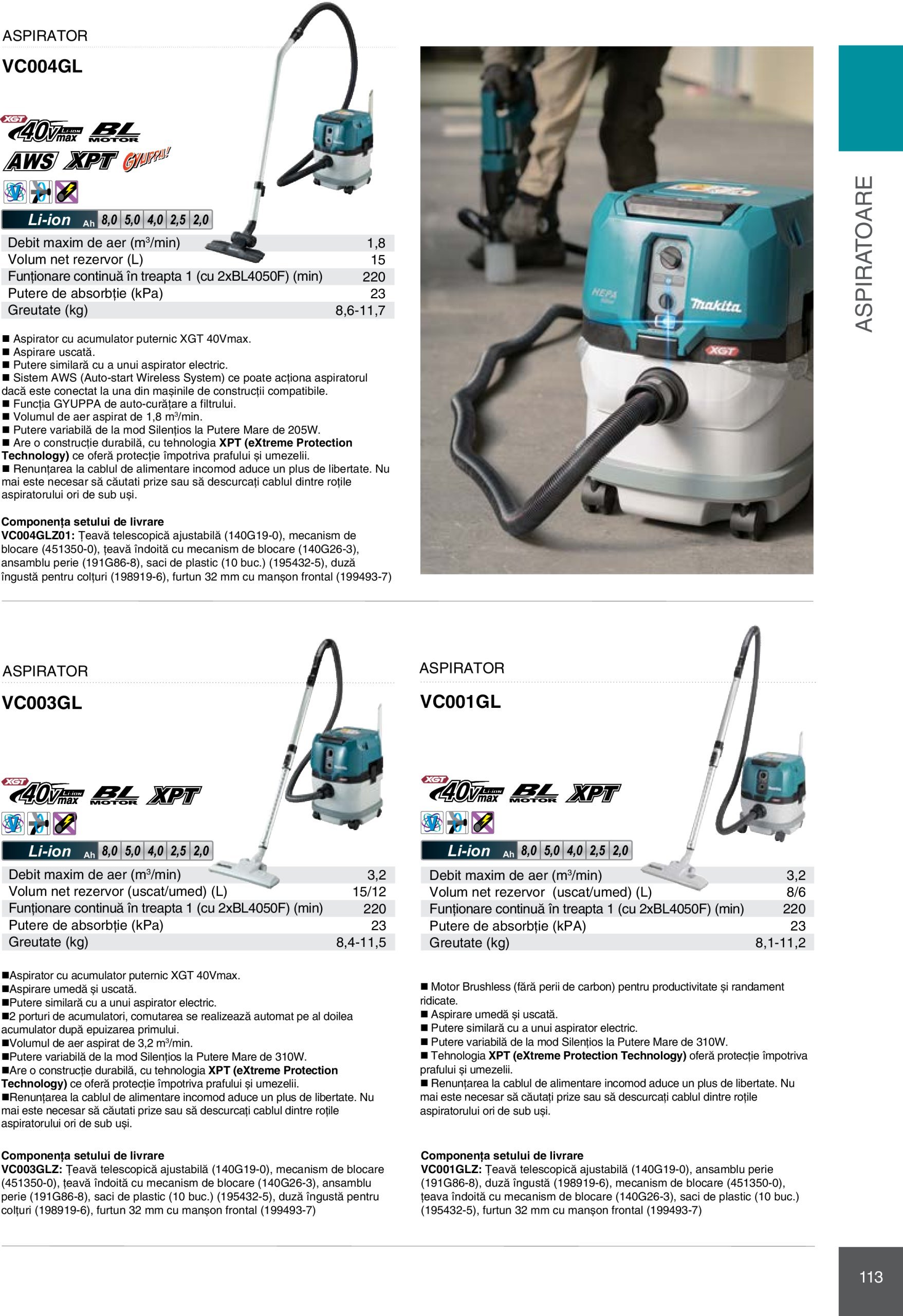 makita - Catalog Makita - Catalog Mașini Profesionale 2025 valabil din 01.01. - 31.12. - page: 113