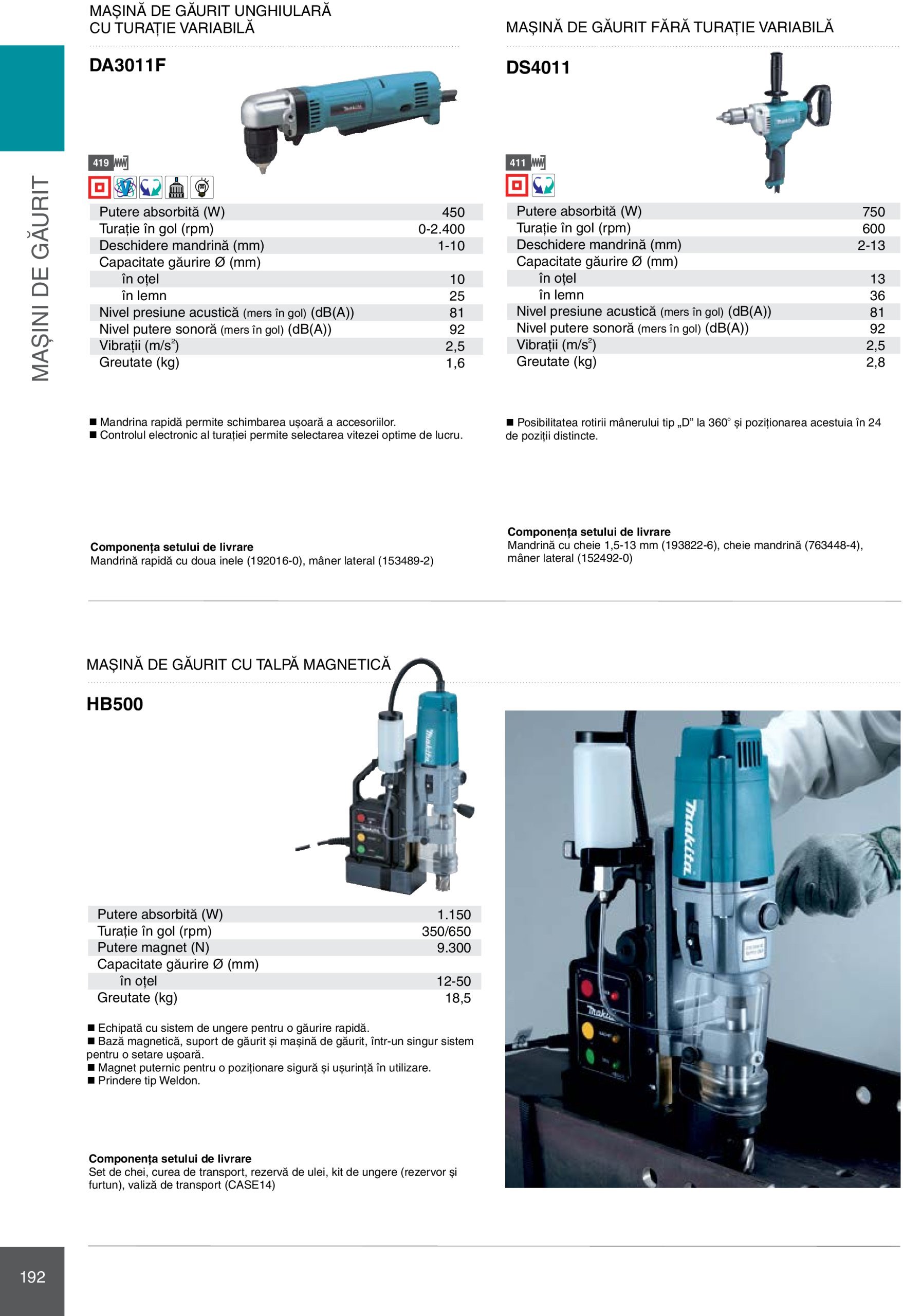 makita - Catalog Makita - Catalog Mașini Profesionale 2025 valabil din 01.01. - 31.12. - page: 192