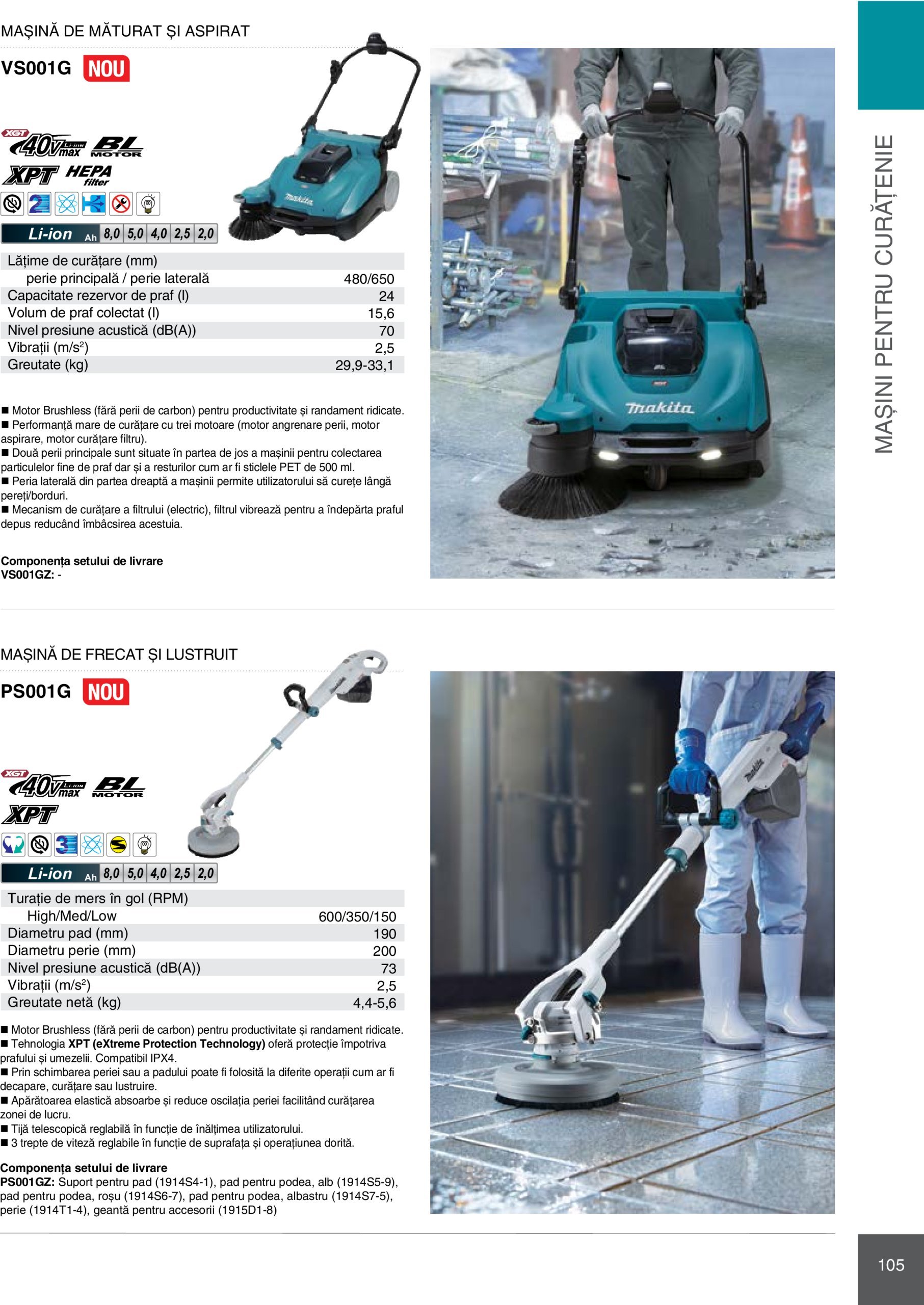 makita - Catalog Makita - Catalog Mașini Profesionale 2025 valabil din 01.01. - 31.12. - page: 105