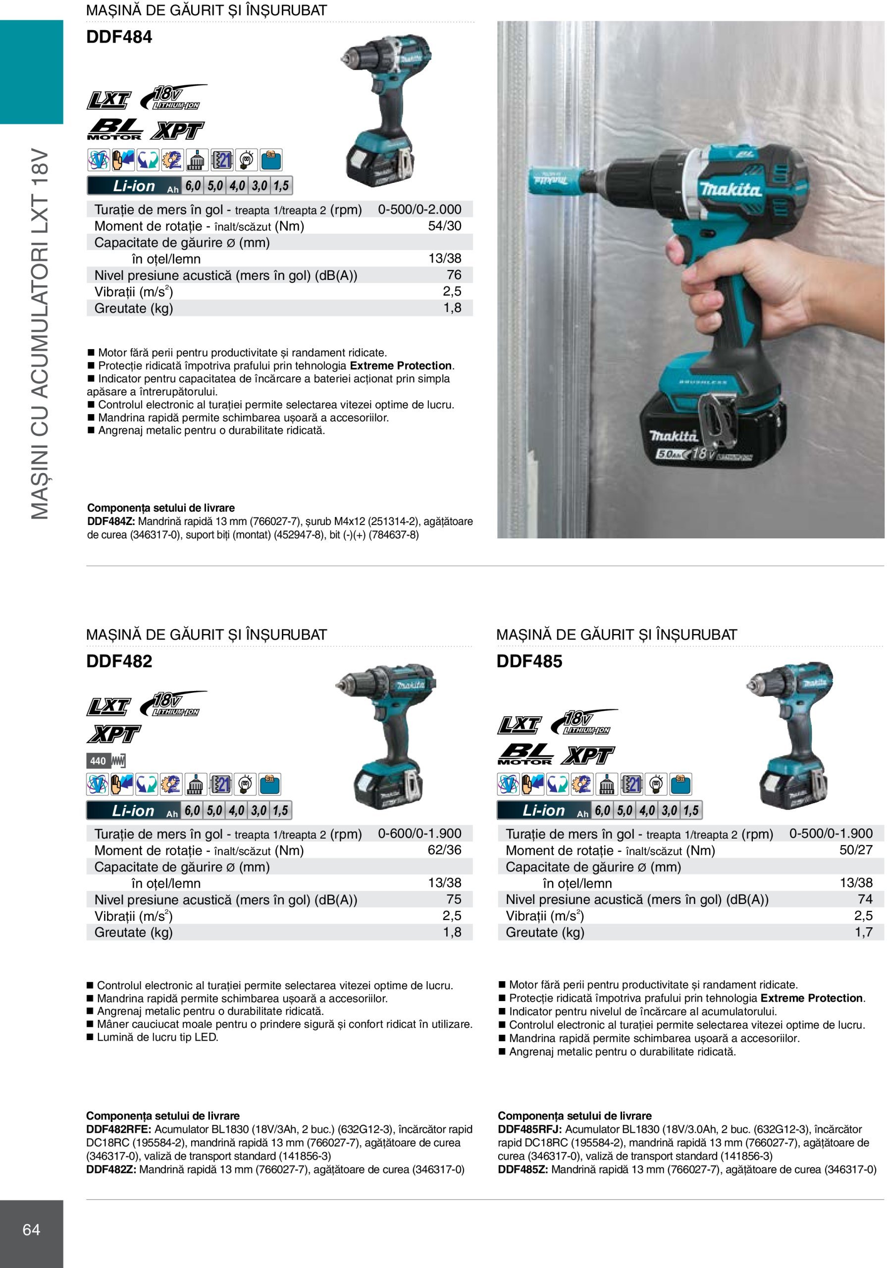 makita - Catalog Makita - Catalog Mașini Profesionale 2025 valabil din 01.01. - 31.12. - page: 64