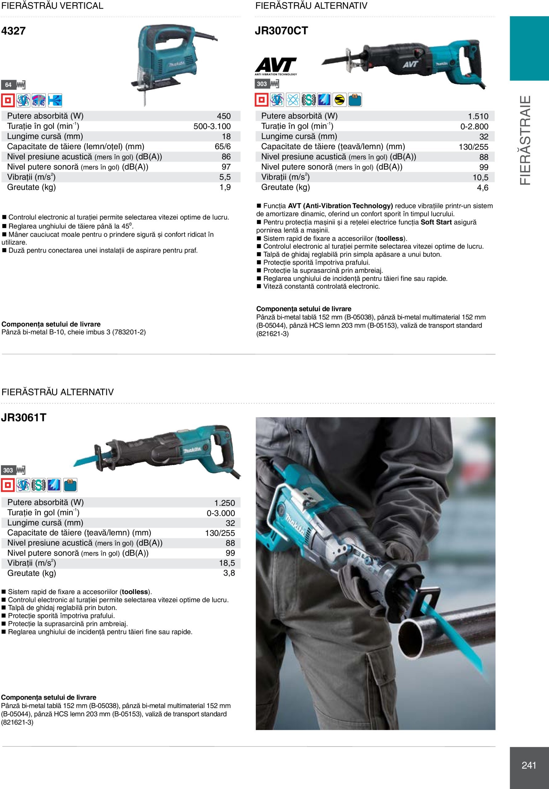 makita - Catalog Makita - Catalog Mașini Profesionale 2025 valabil din 01.01. - 31.12. - page: 241