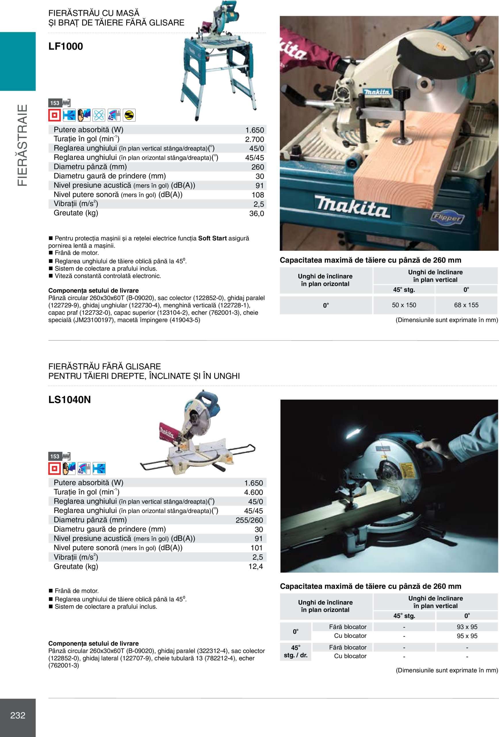 makita - Catalog Makita - Catalog Mașini Profesionale 2025 valabil din 01.01. - 31.12. - page: 232