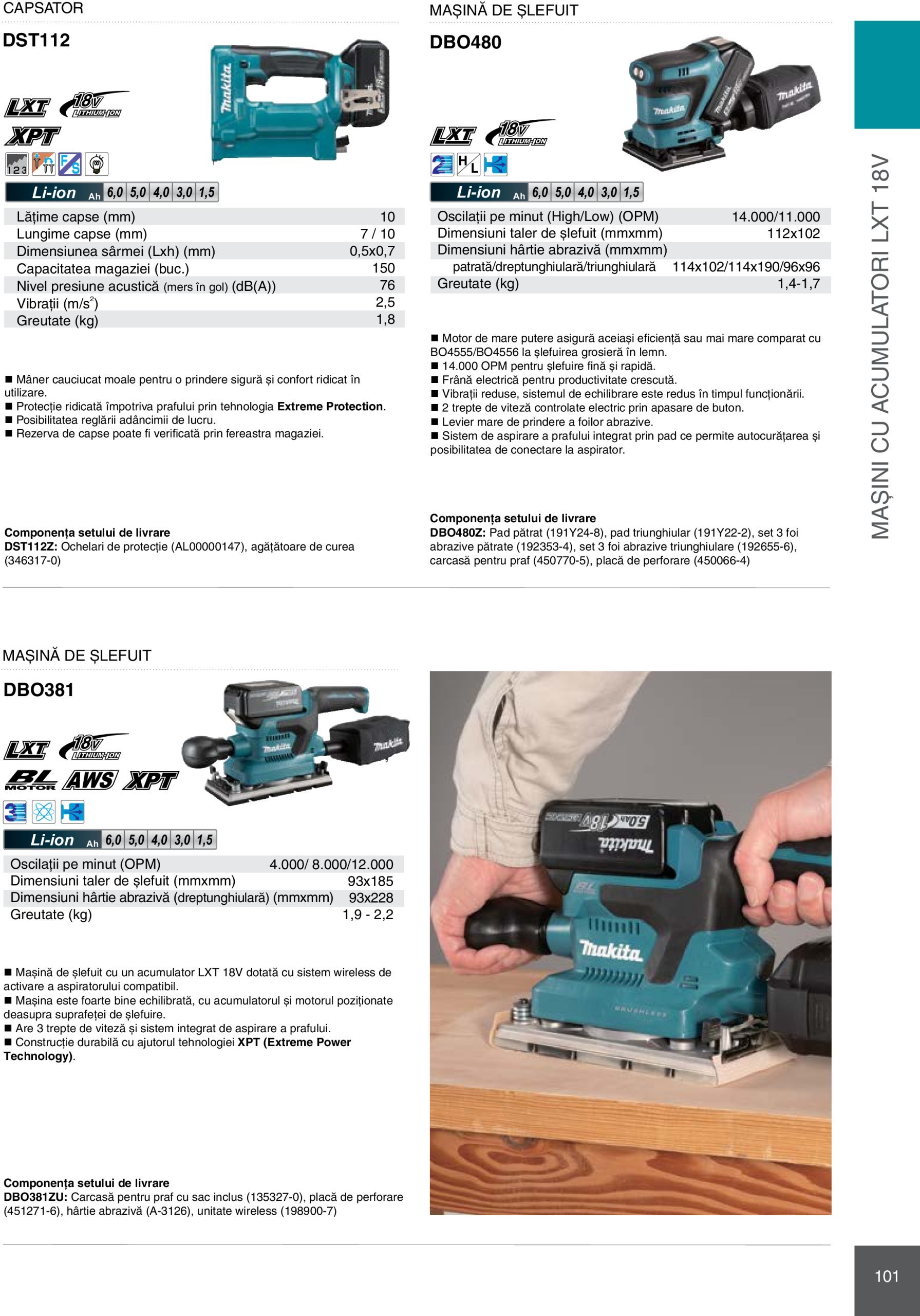 makita - Catalog Makita - Catalog Mașini Profesionale 2025 valabil din 01.01. - 31.12. - page: 101