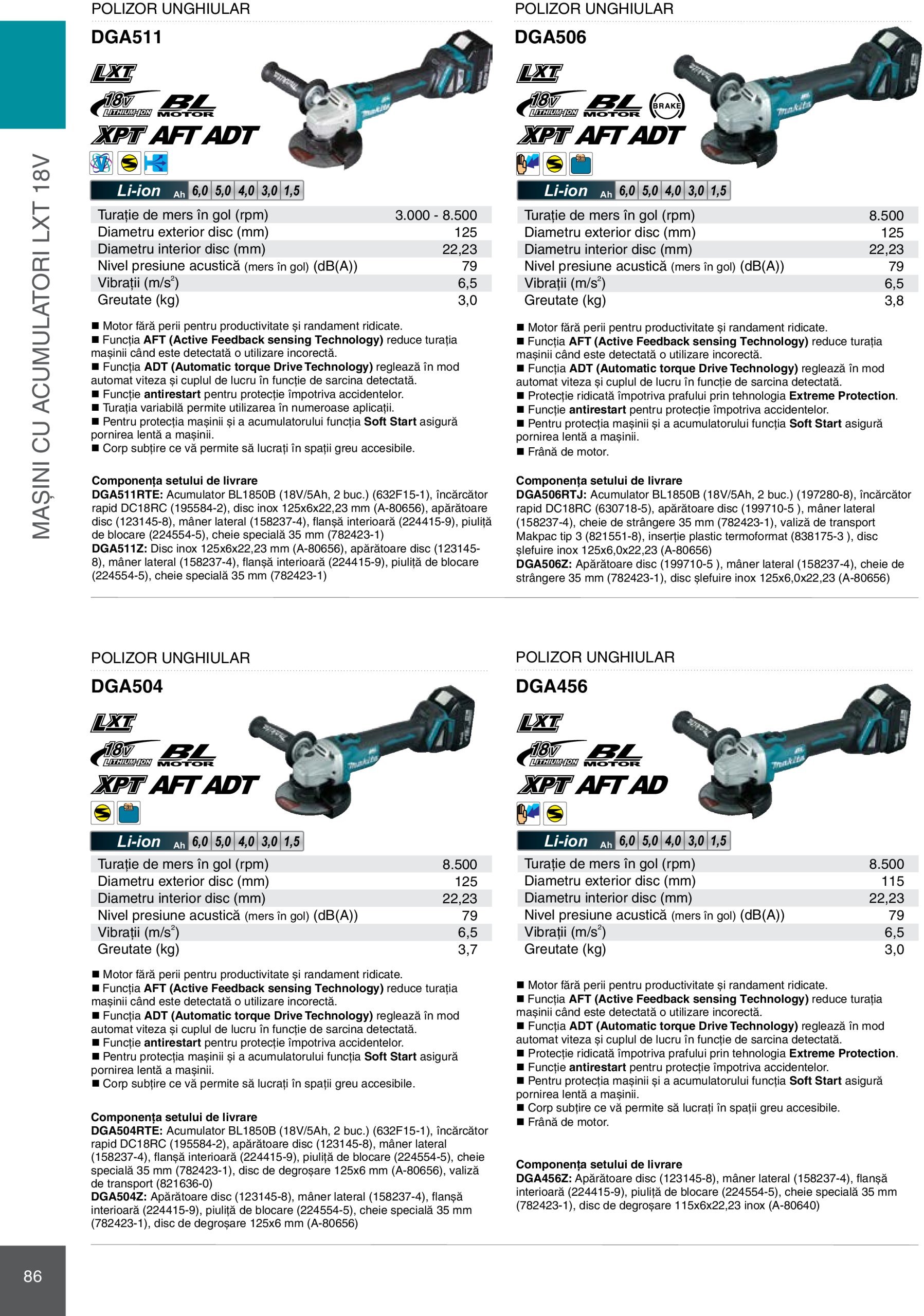 makita - Catalog Makita - Catalog Mașini Profesionale 2025 valabil din 01.01. - 31.12. - page: 86