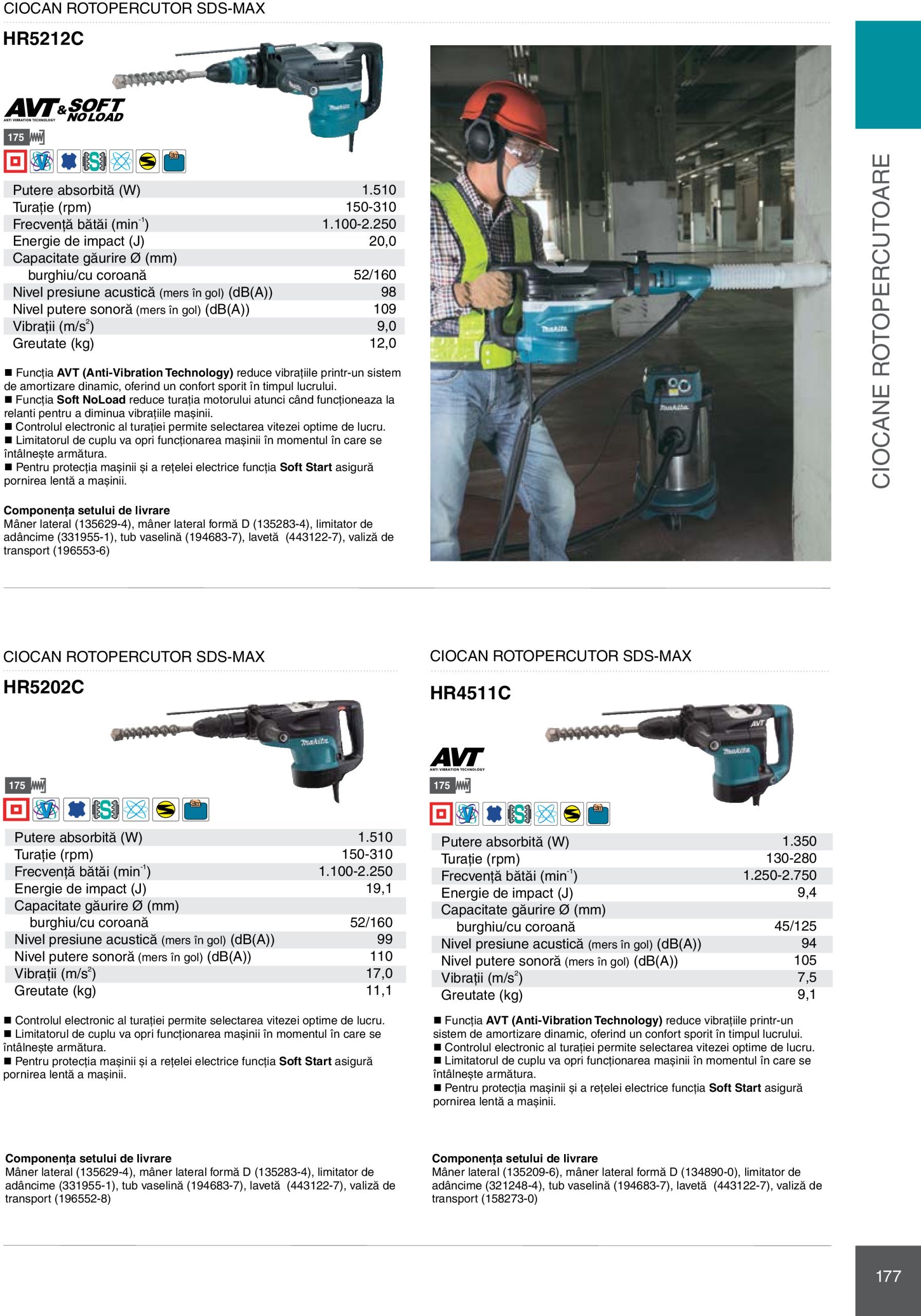 makita - Catalog Makita - Catalog Mașini Profesionale 2025 valabil din 01.01. - 31.12. - page: 177