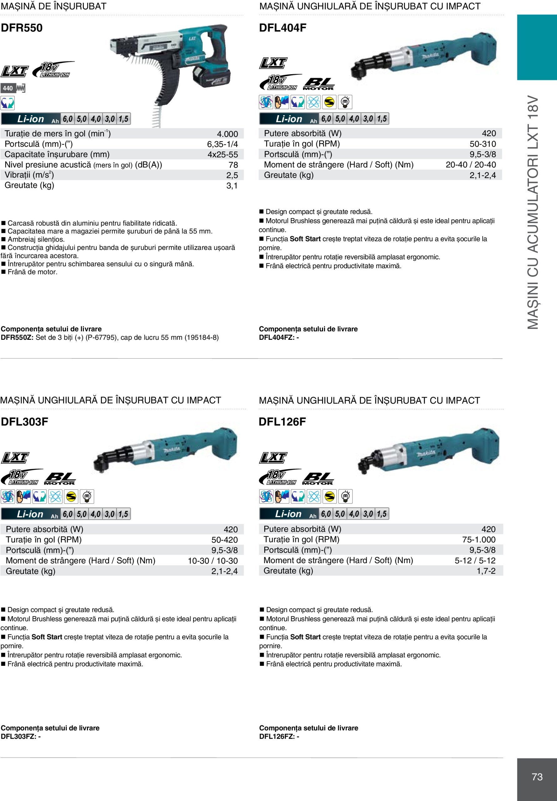 makita - Catalog Makita - Catalog Mașini Profesionale 2025 valabil din 01.01. - 31.12. - page: 73